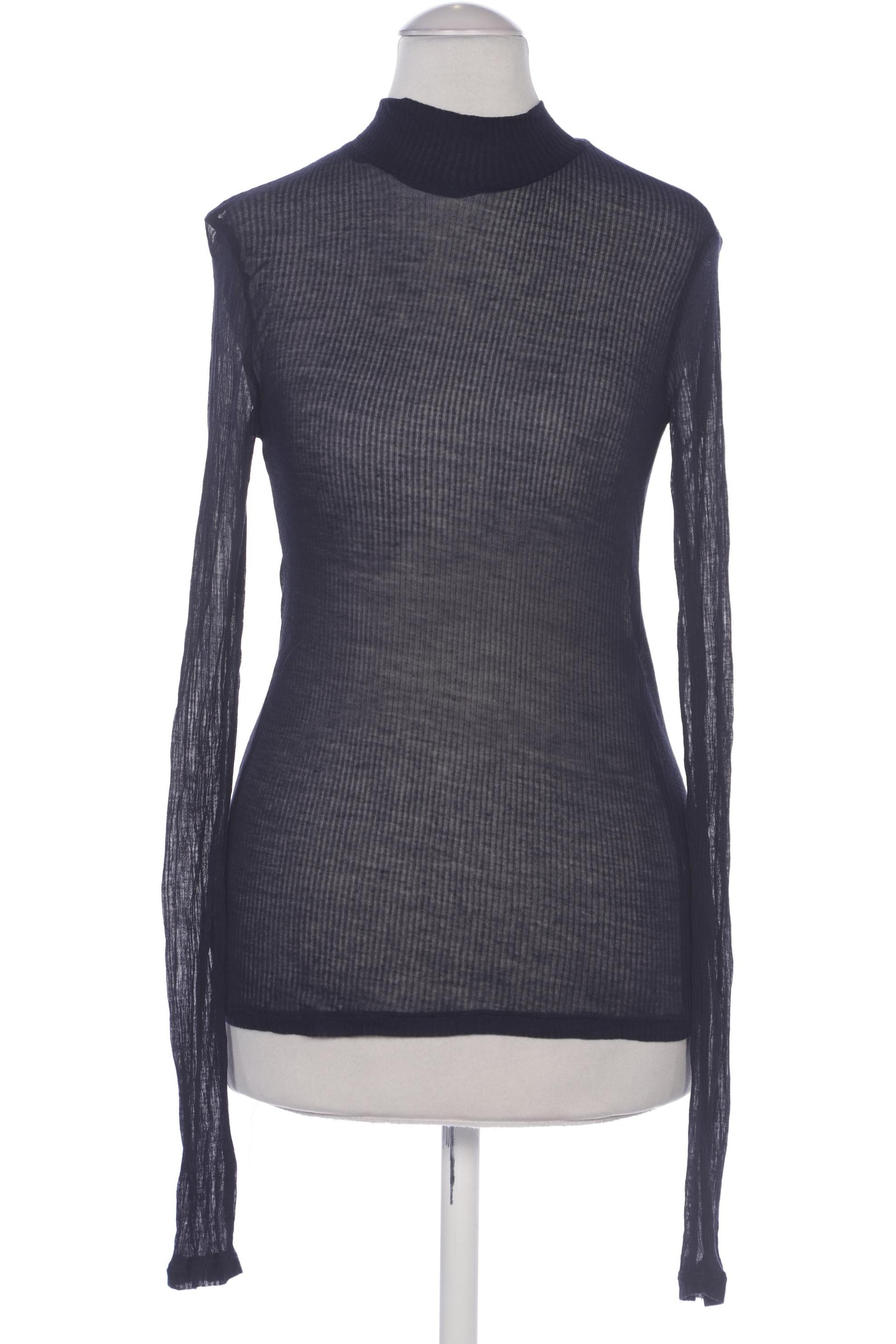 

Zara Damen Langarmshirt, marineblau, Gr. 36