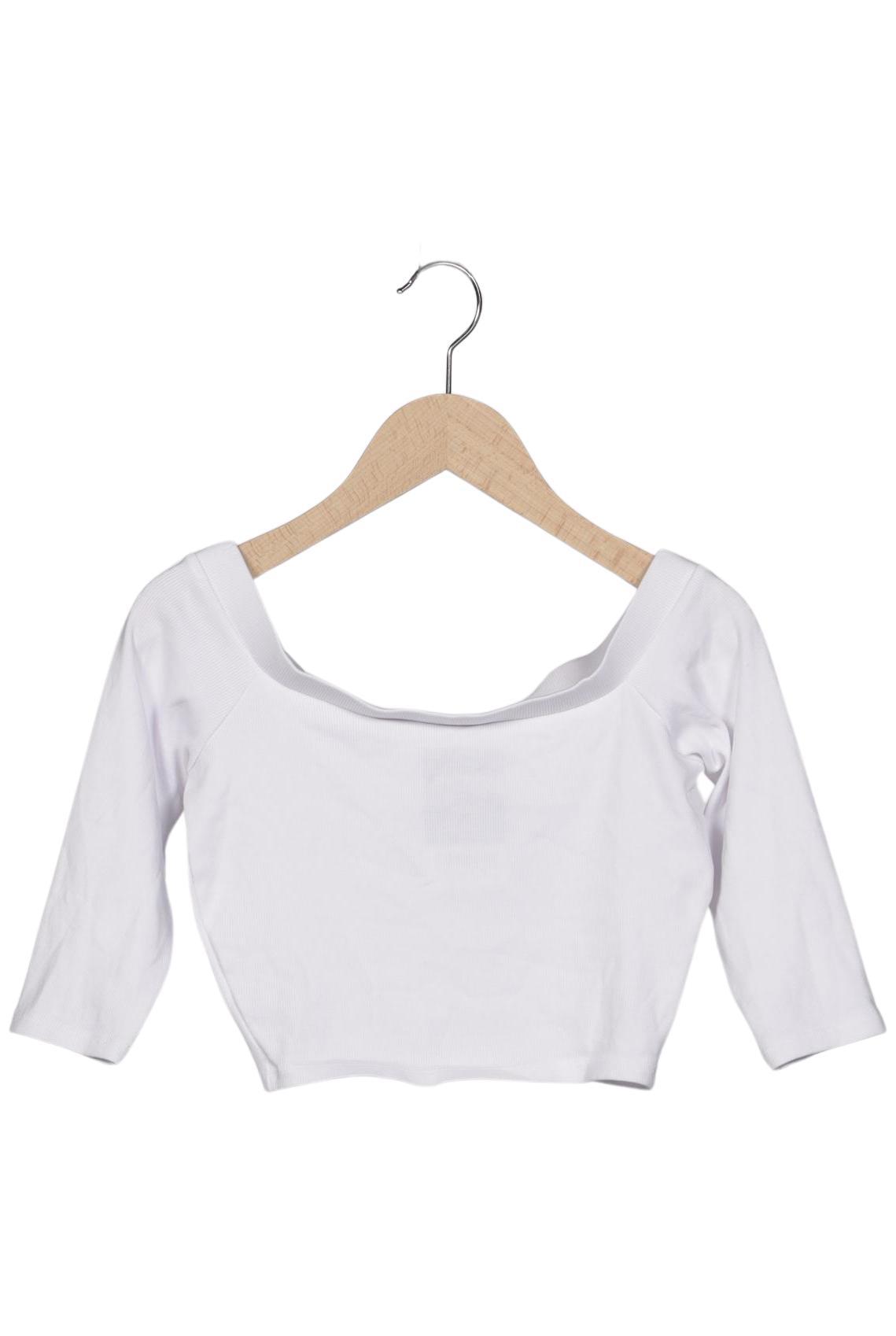 

Zara Damen Langarmshirt, weiß, Gr. 38