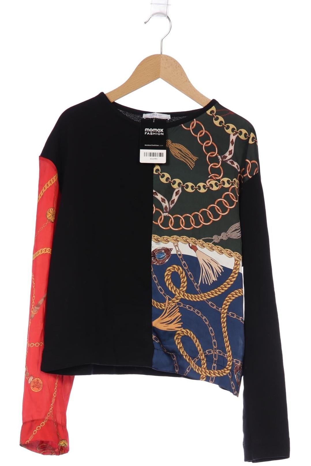 

Zara Damen Langarmshirt, schwarz, Gr. 38