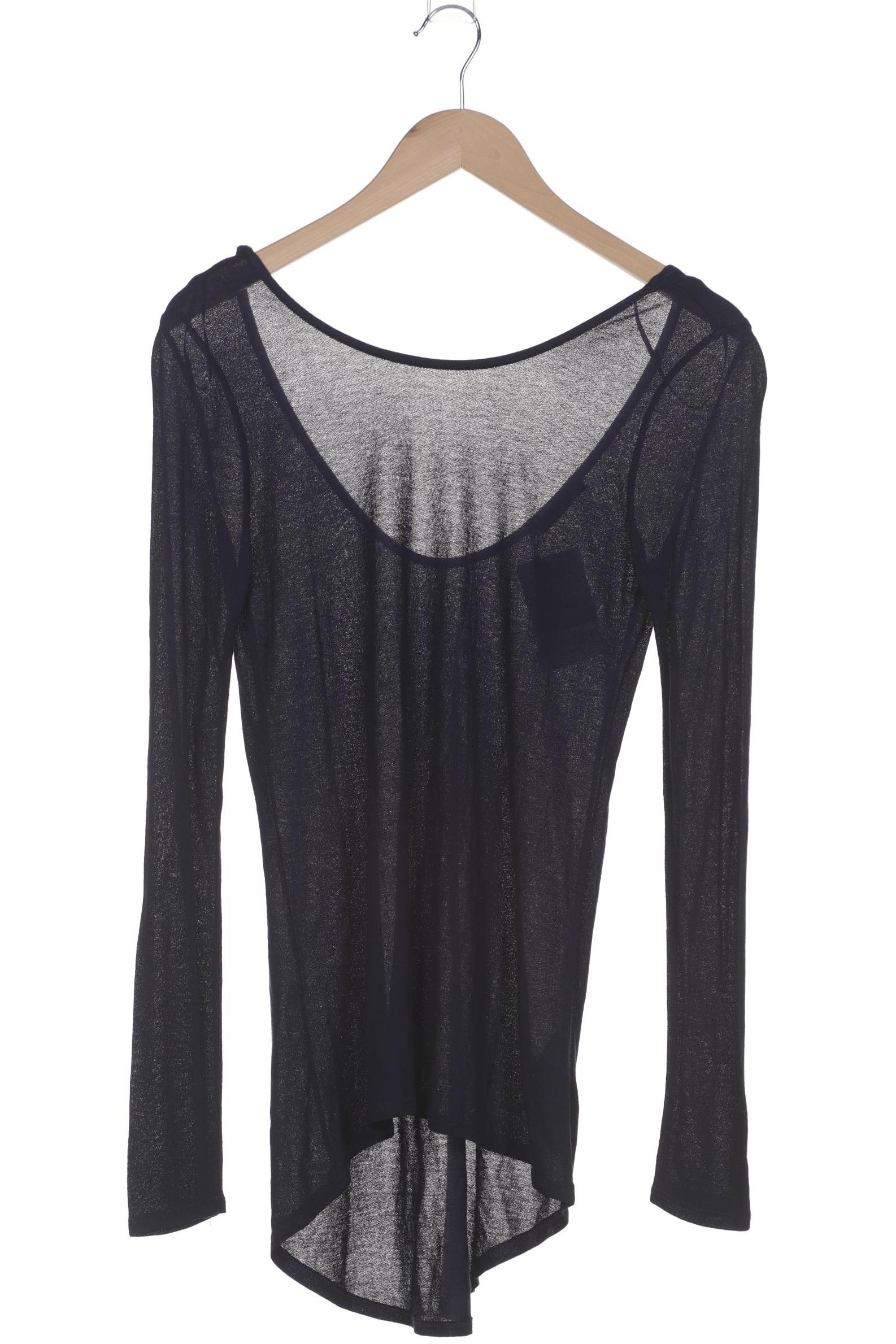 

Zara Damen Langarmshirt, marineblau, Gr. 38