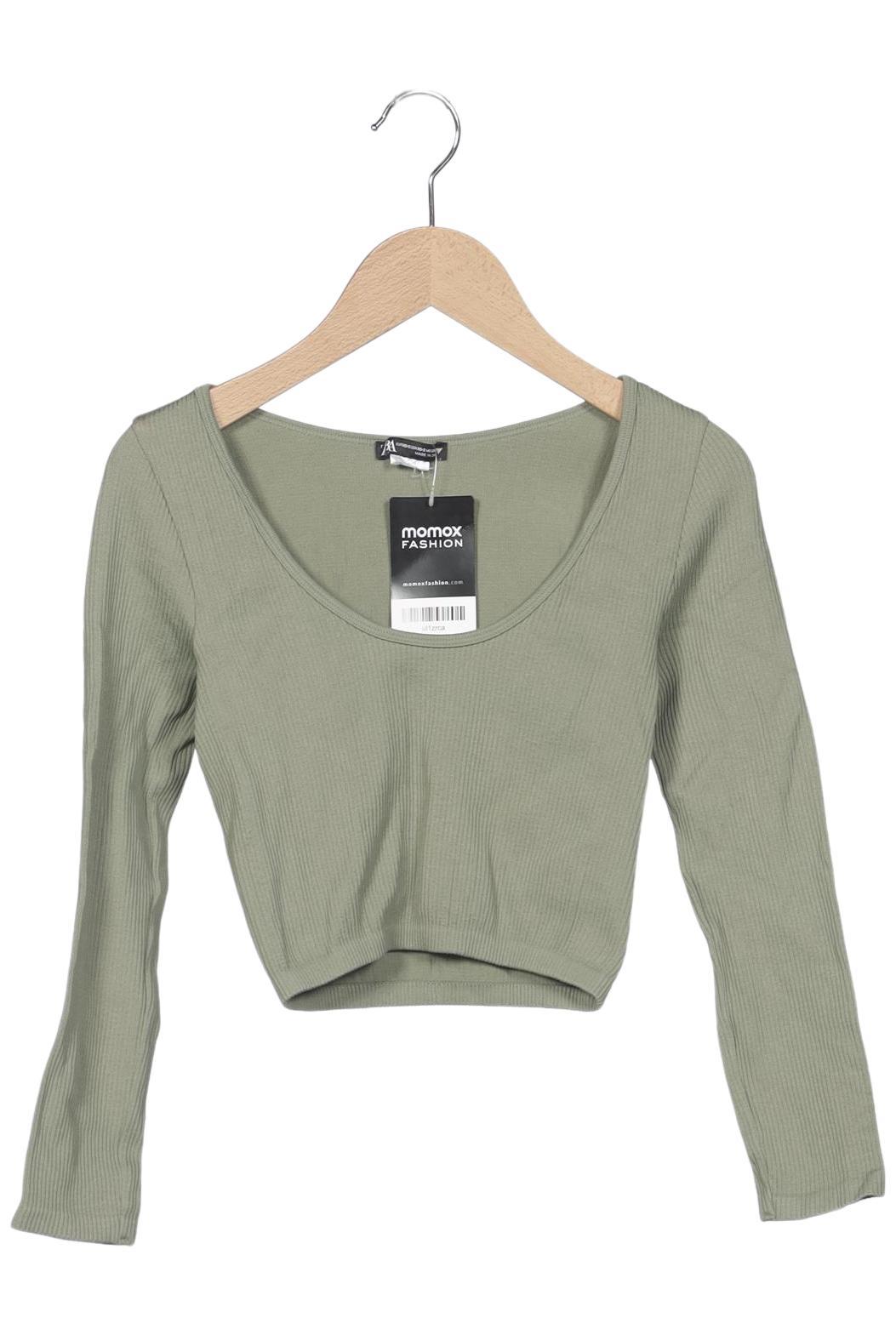 

Zara Damen Langarmshirt, grün, Gr. 34