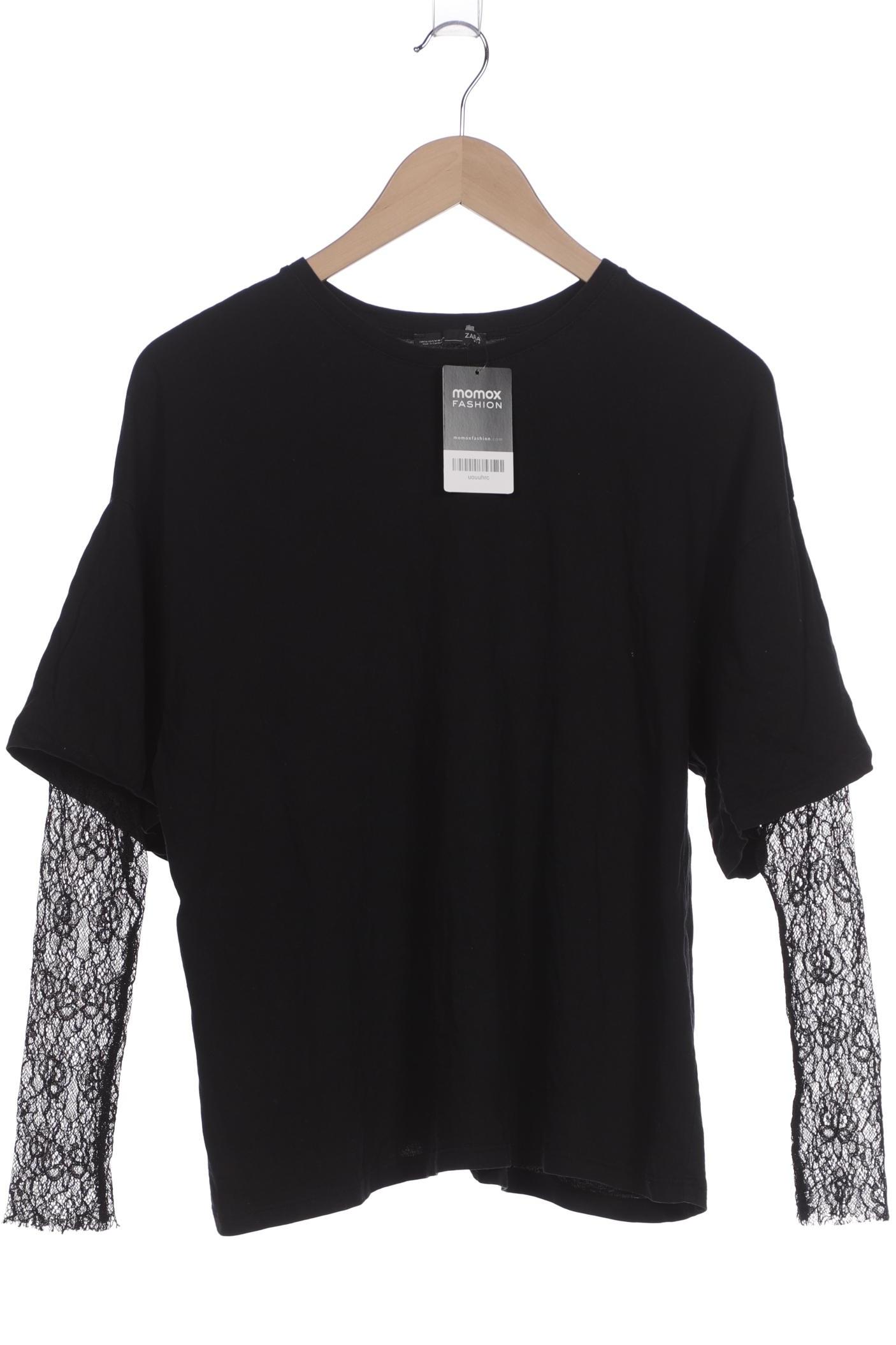 

Zara Damen Langarmshirt, schwarz, Gr. 38