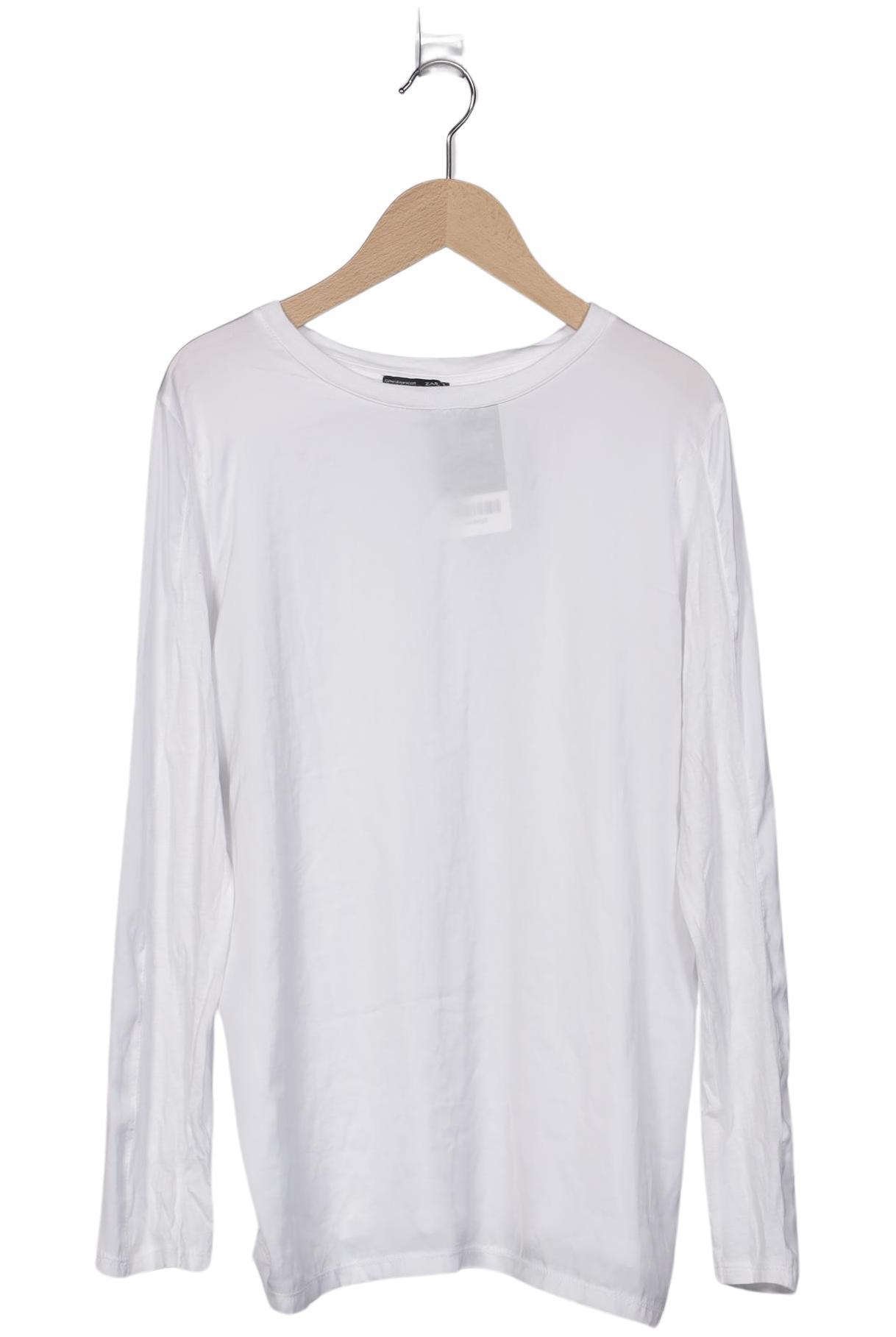 

Zara Damen Langarmshirt, weiß, Gr. 38