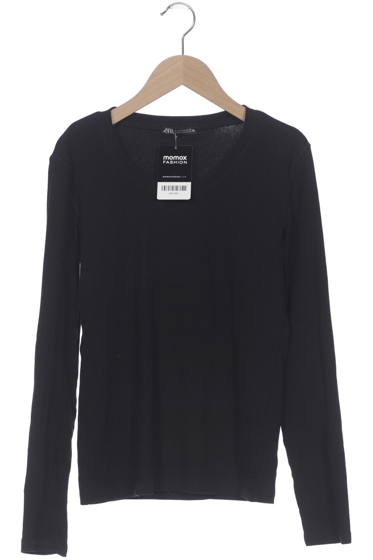 

Zara Damen Langarmshirt, schwarz, Gr. 38