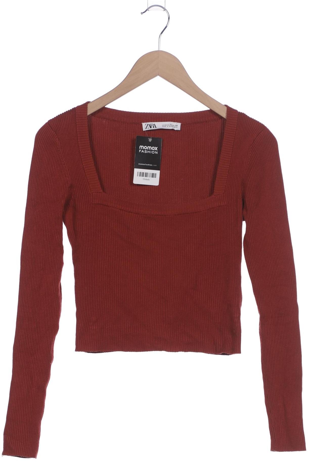 

Zara Damen Langarmshirt, rot, Gr. 38