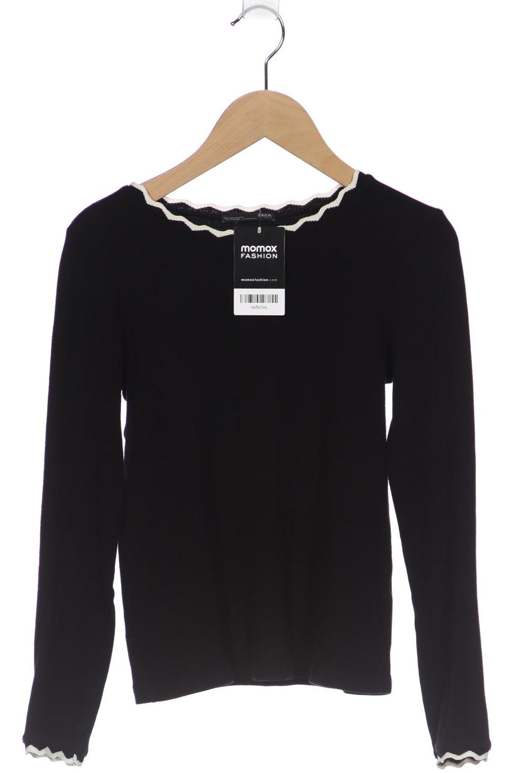 

ZARA Damen Langarmshirt, schwarz