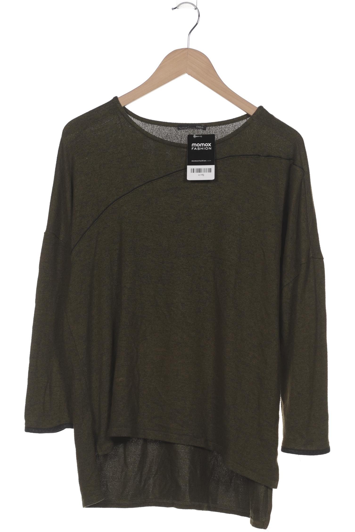 

Zara Damen Langarmshirt, grün, Gr. 36