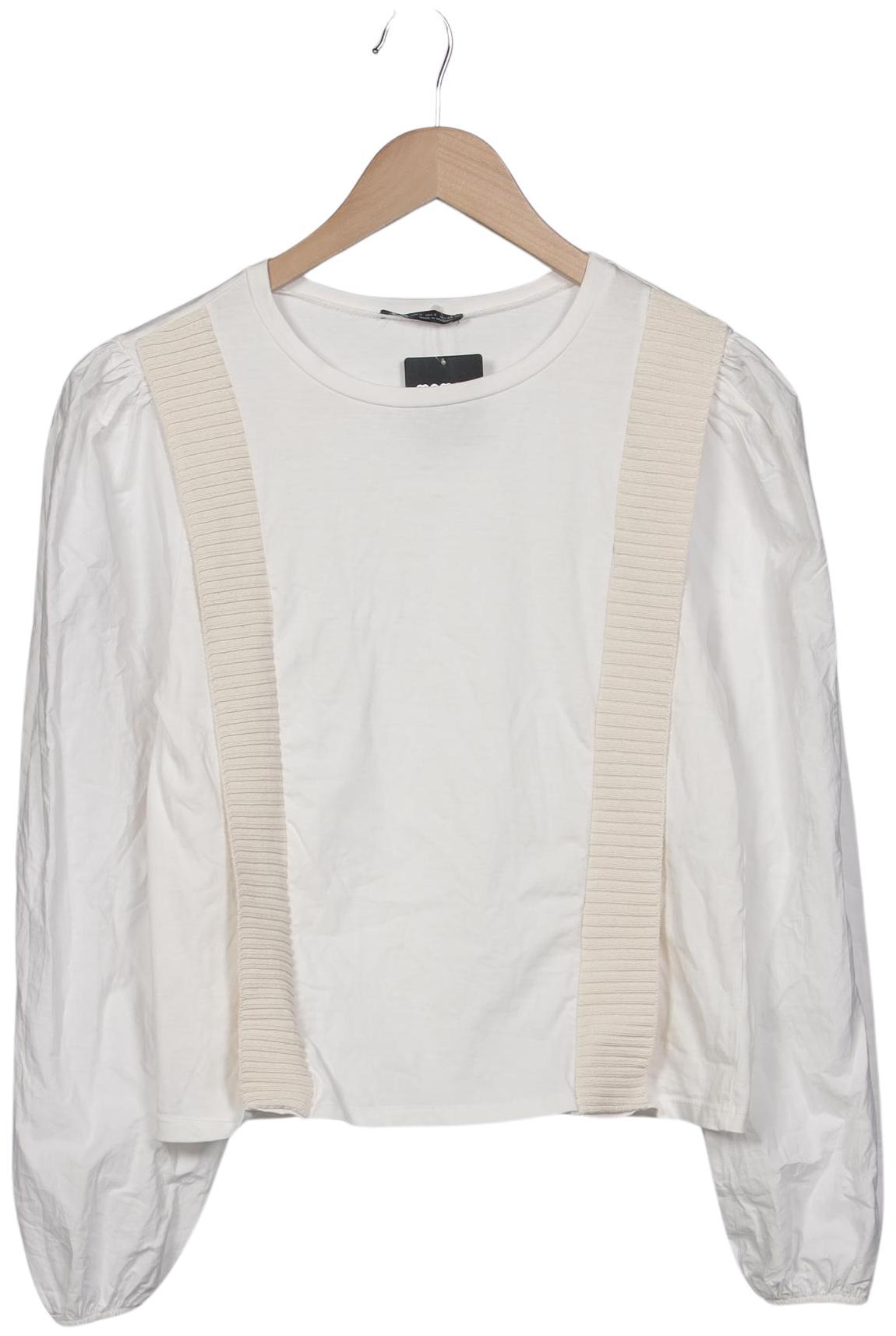 

Zara Damen Langarmshirt, weiß, Gr. 36