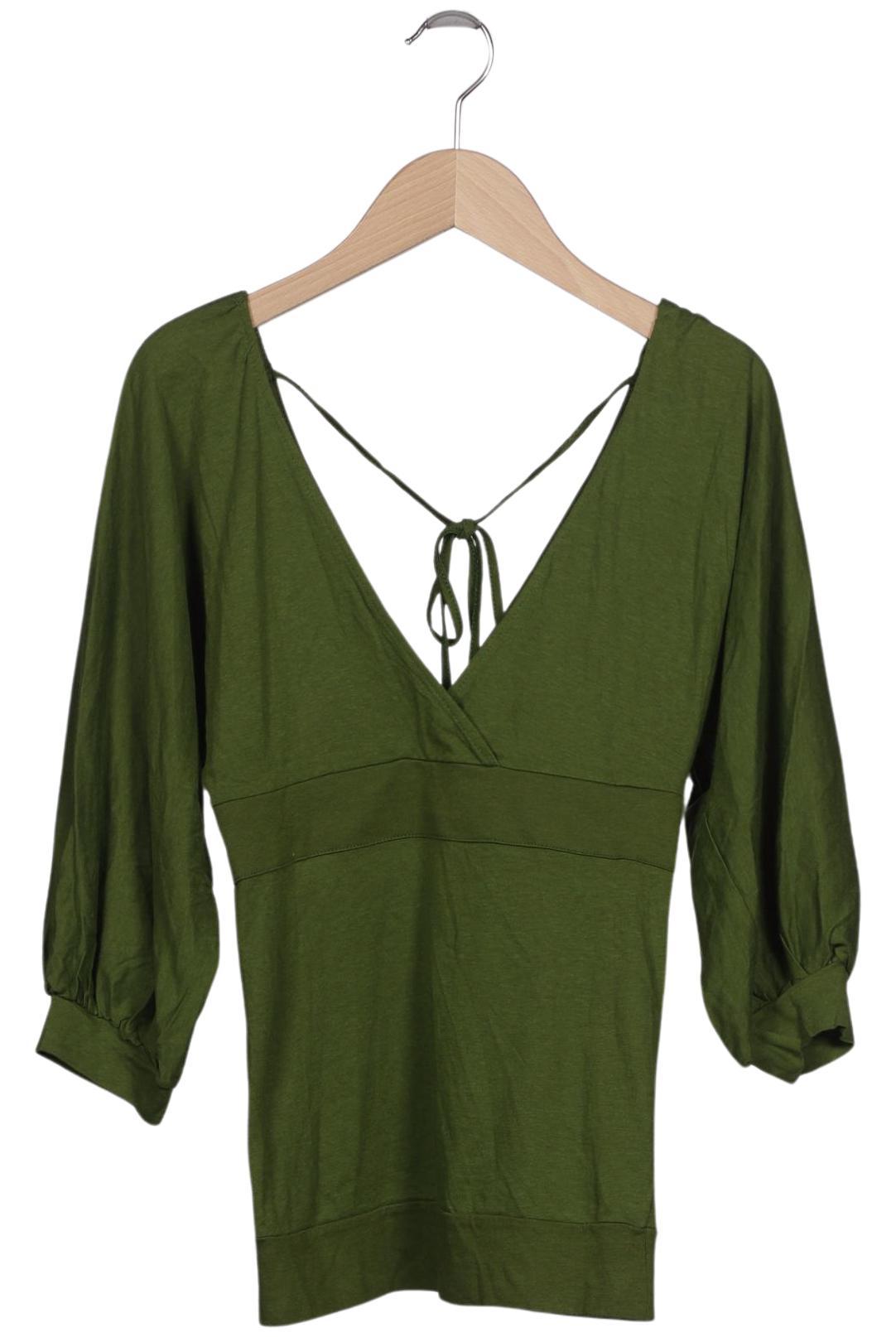 

Zara Damen Langarmshirt, grün, Gr. 36