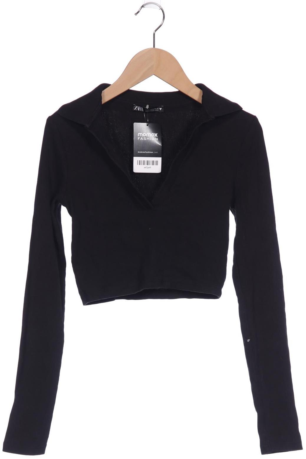 

ZARA Damen Langarmshirt, schwarz