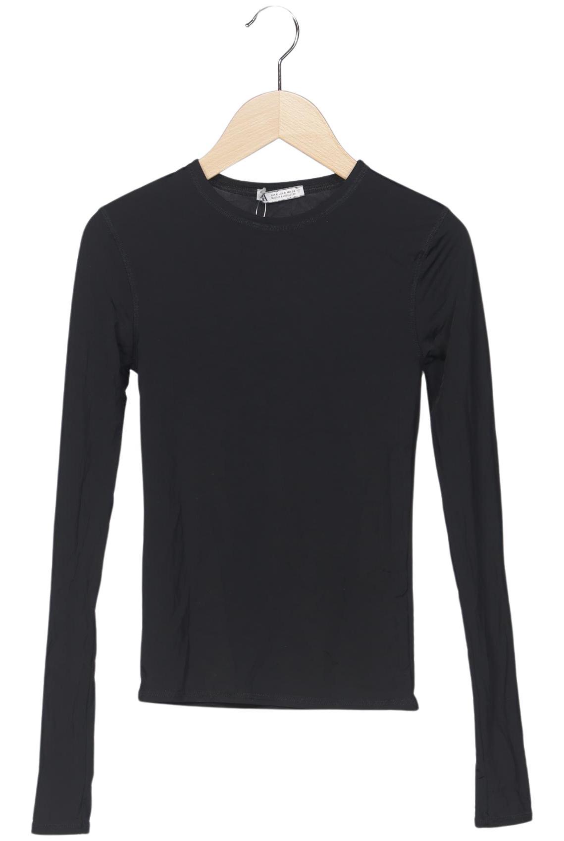 

Zara Damen Langarmshirt, schwarz, Gr. 36