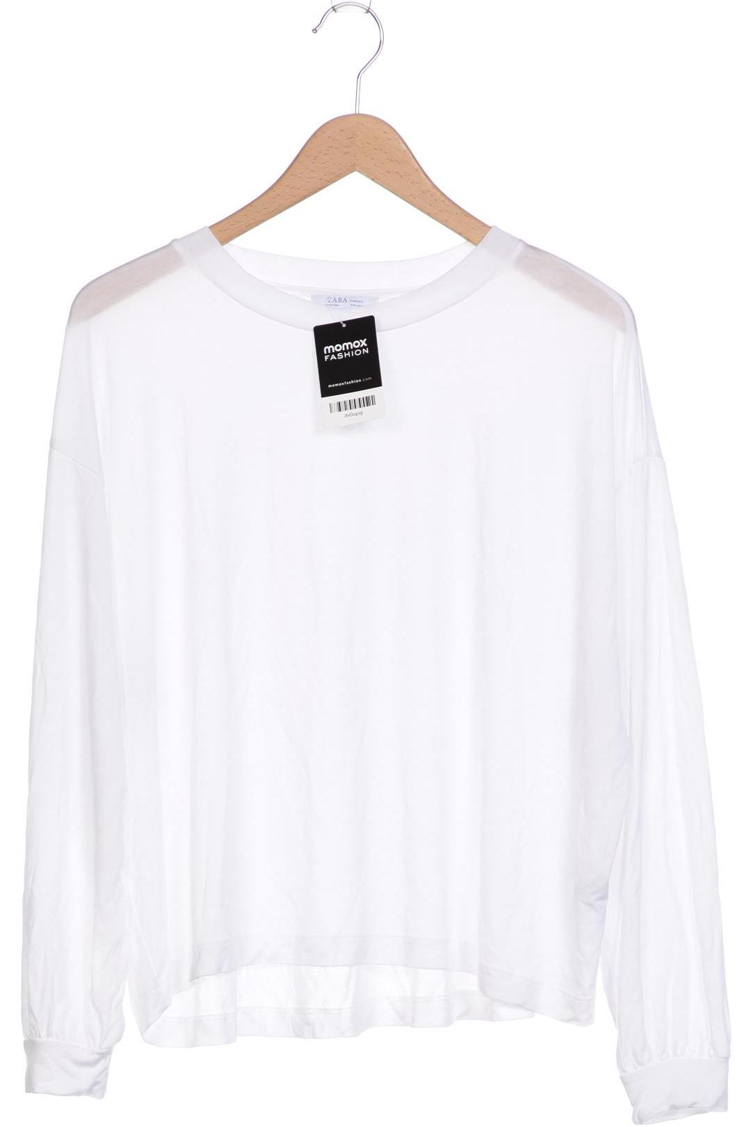 

ZARA Damen Langarmshirt, weiß