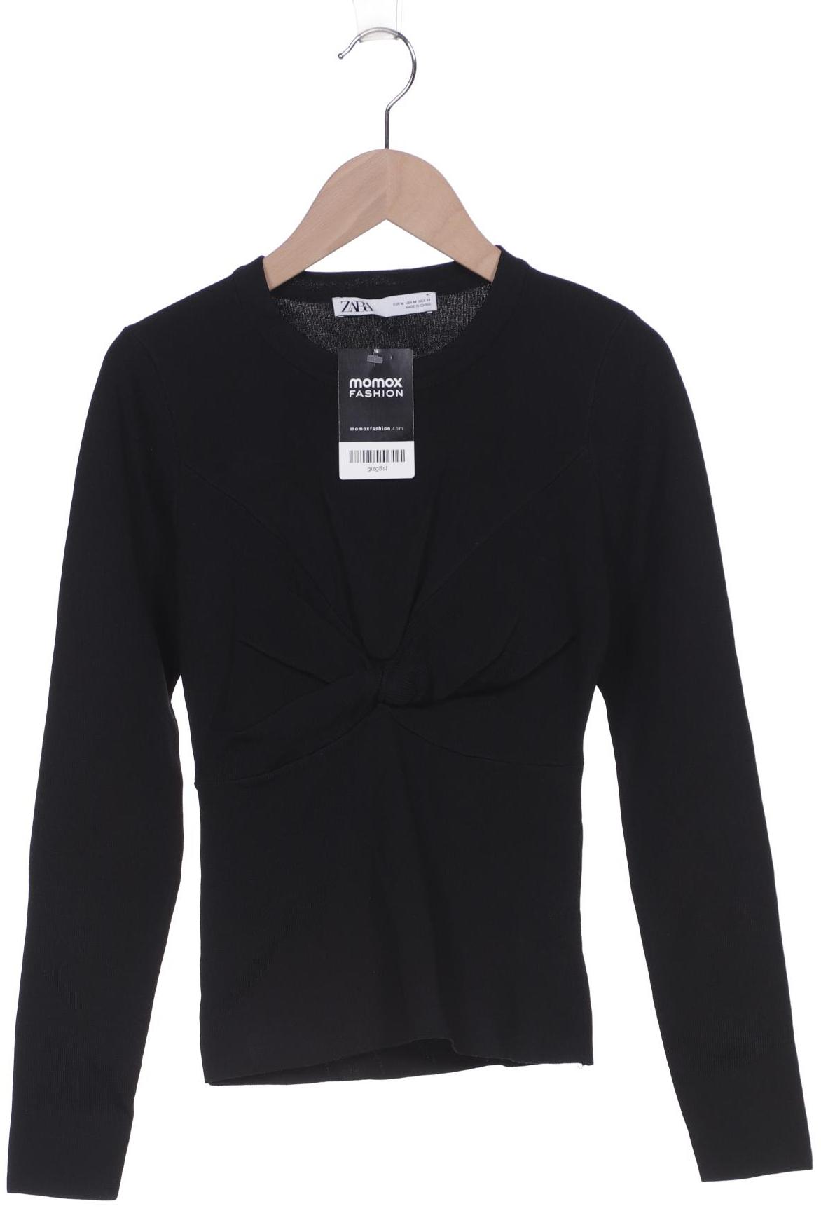

ZARA Damen Langarmshirt, schwarz