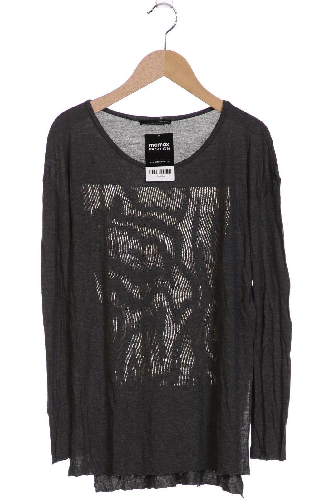 

Zara Damen Langarmshirt, grau, Gr. 38