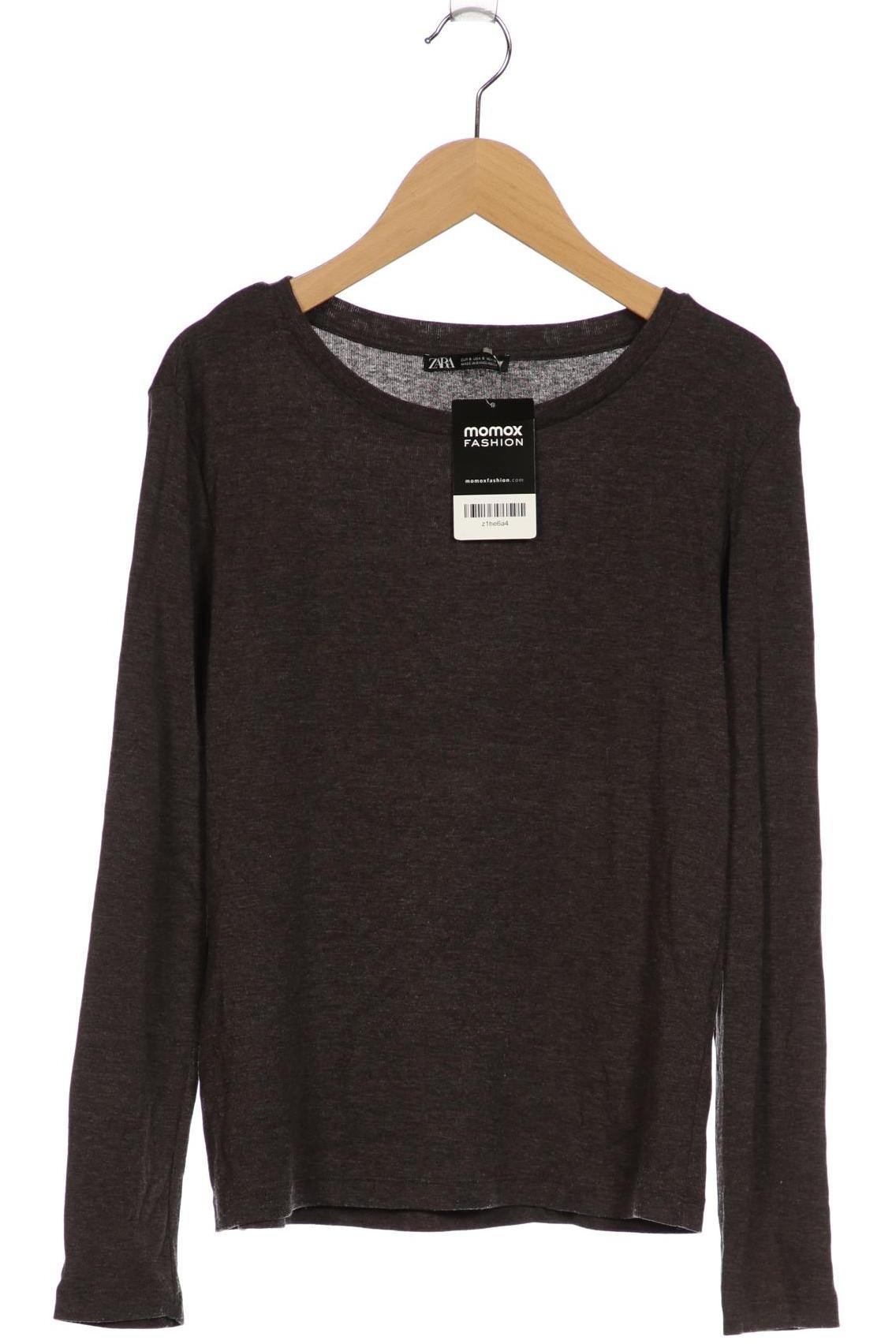 

Zara Damen Langarmshirt, grau, Gr. 36