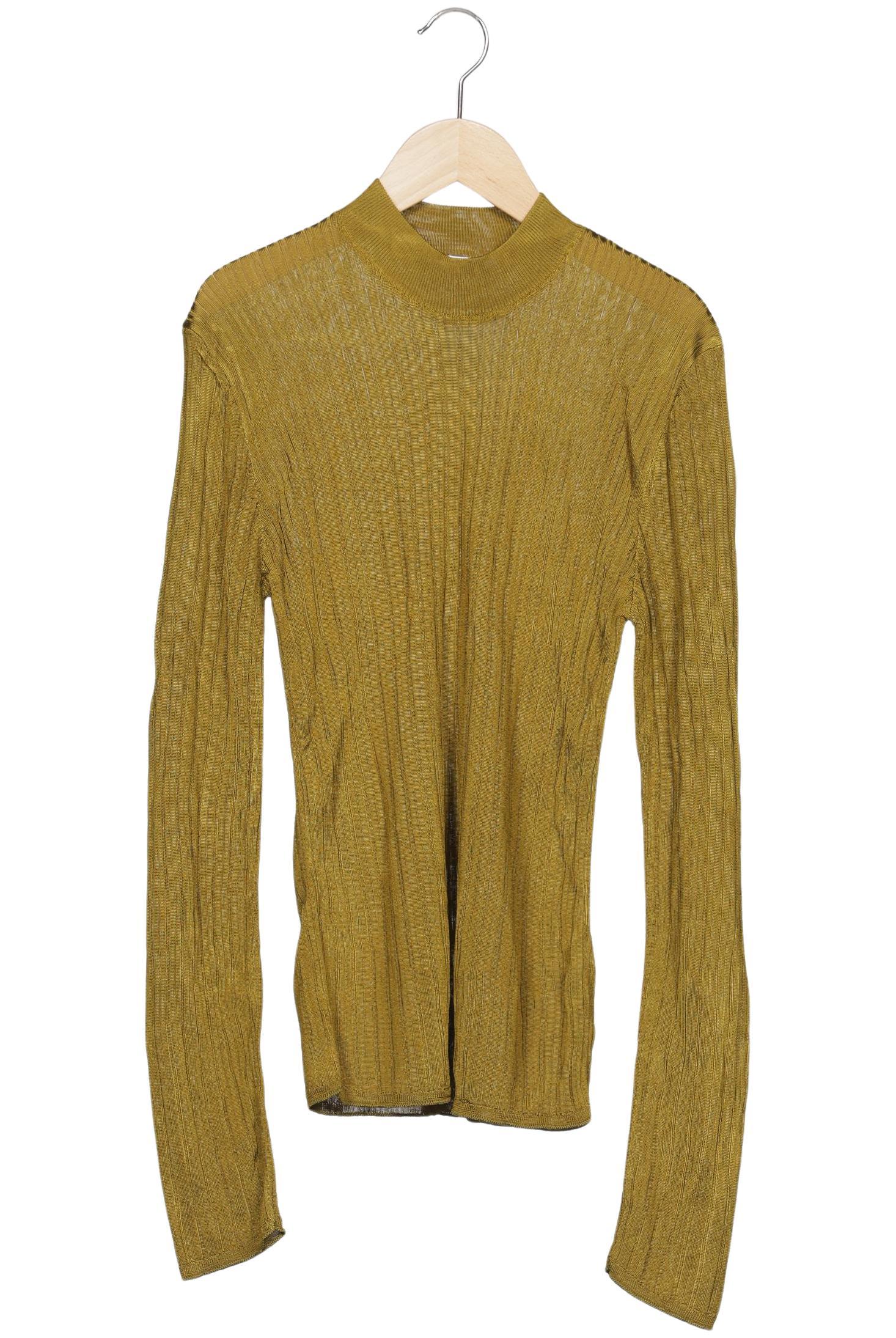 

Zara Damen Langarmshirt, gelb, Gr. 44