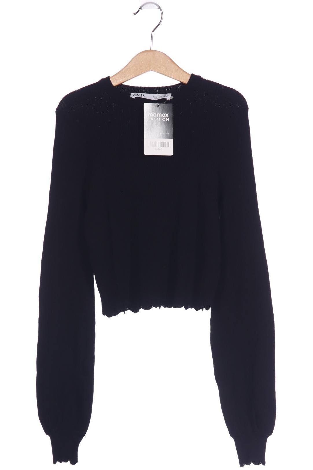 

Zara Damen Langarmshirt, schwarz, Gr. 36