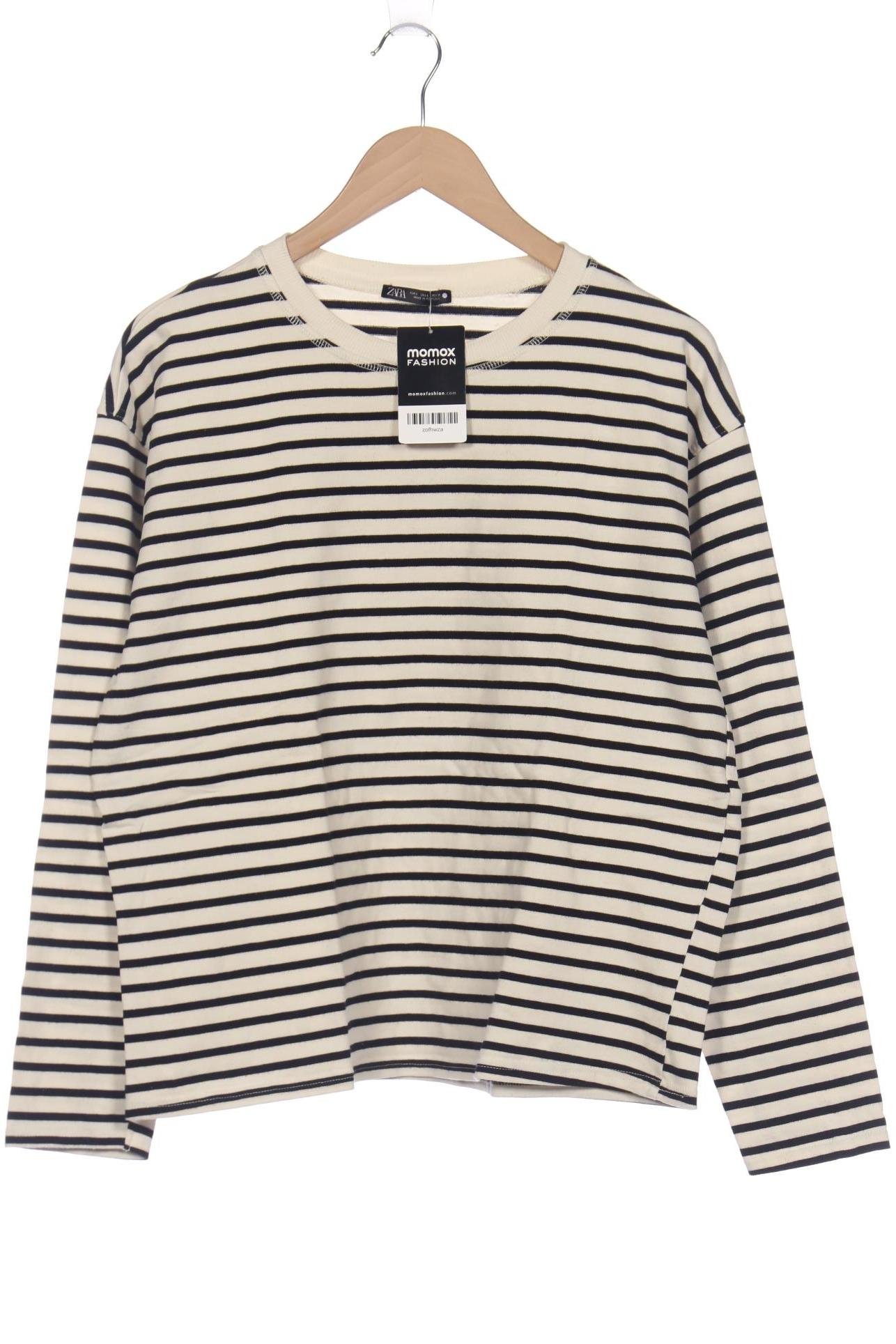 

Zara Damen Langarmshirt, beige, Gr. 42