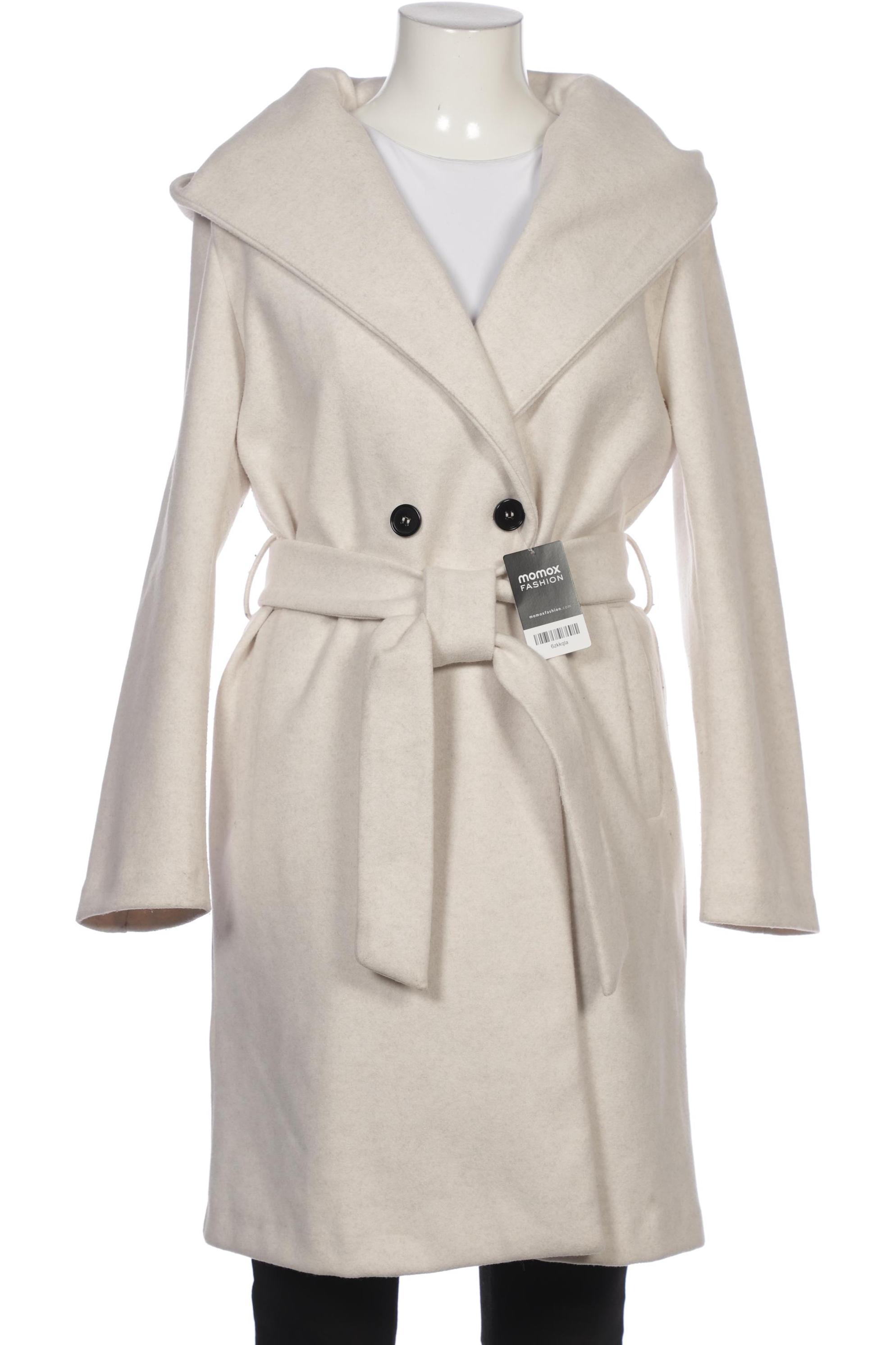 

ZARA Damen Mantel, cremeweiß