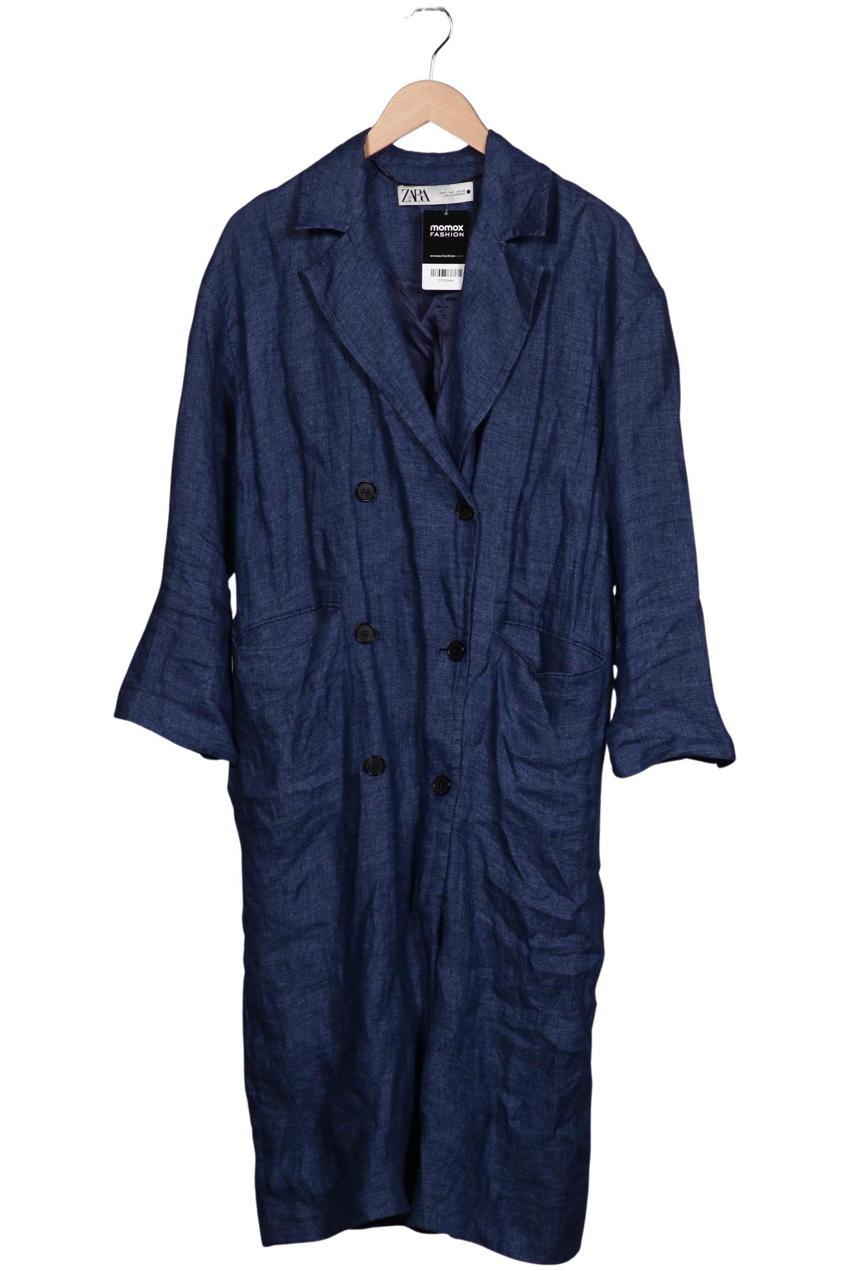 

Zara Damen Mantel, marineblau, Gr. 36