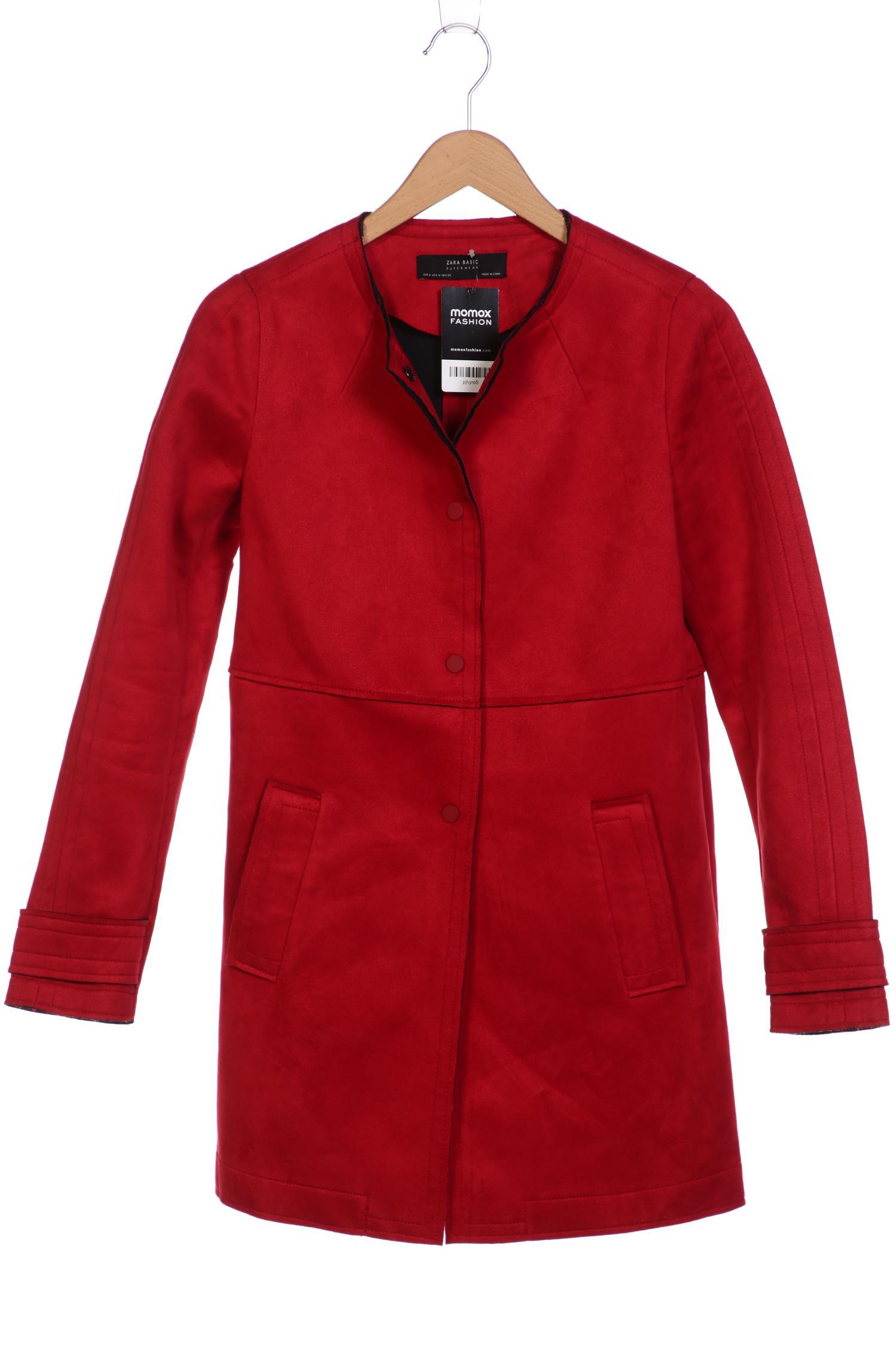 

ZARA Damen Mantel, rot
