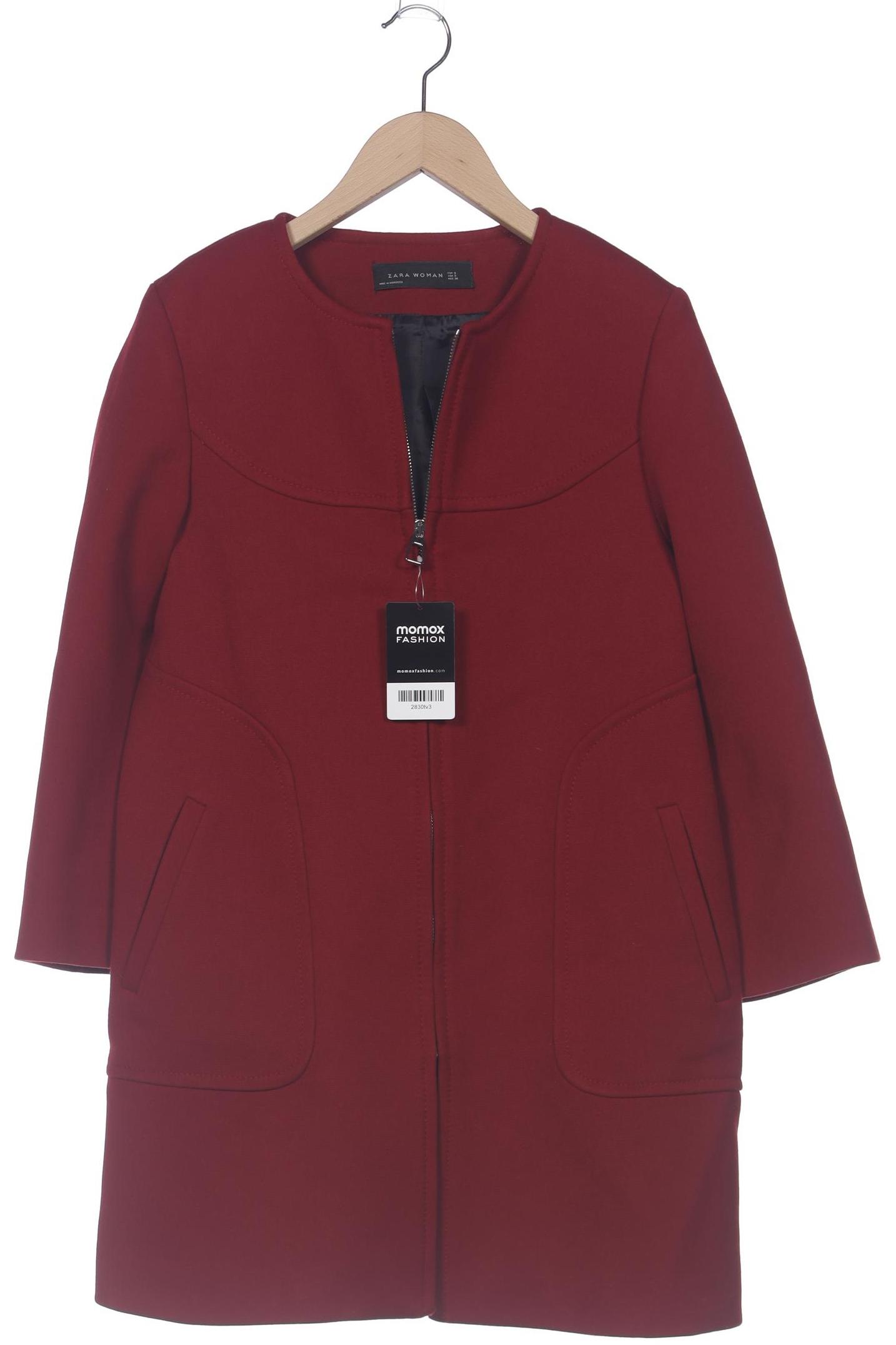 

Zara Damen Mantel, bordeaux, Gr. 36