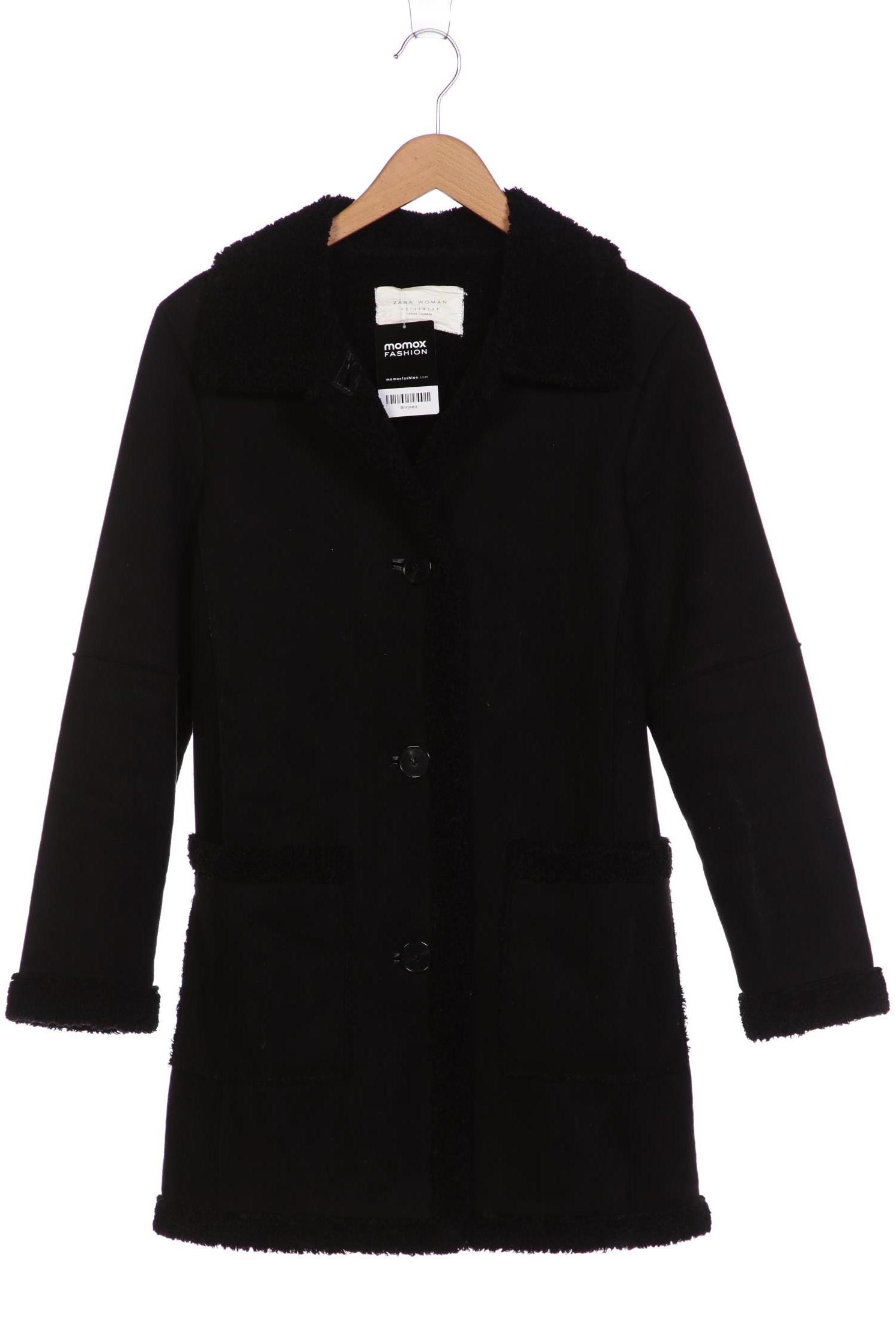 

ZARA Damen Mantel, schwarz