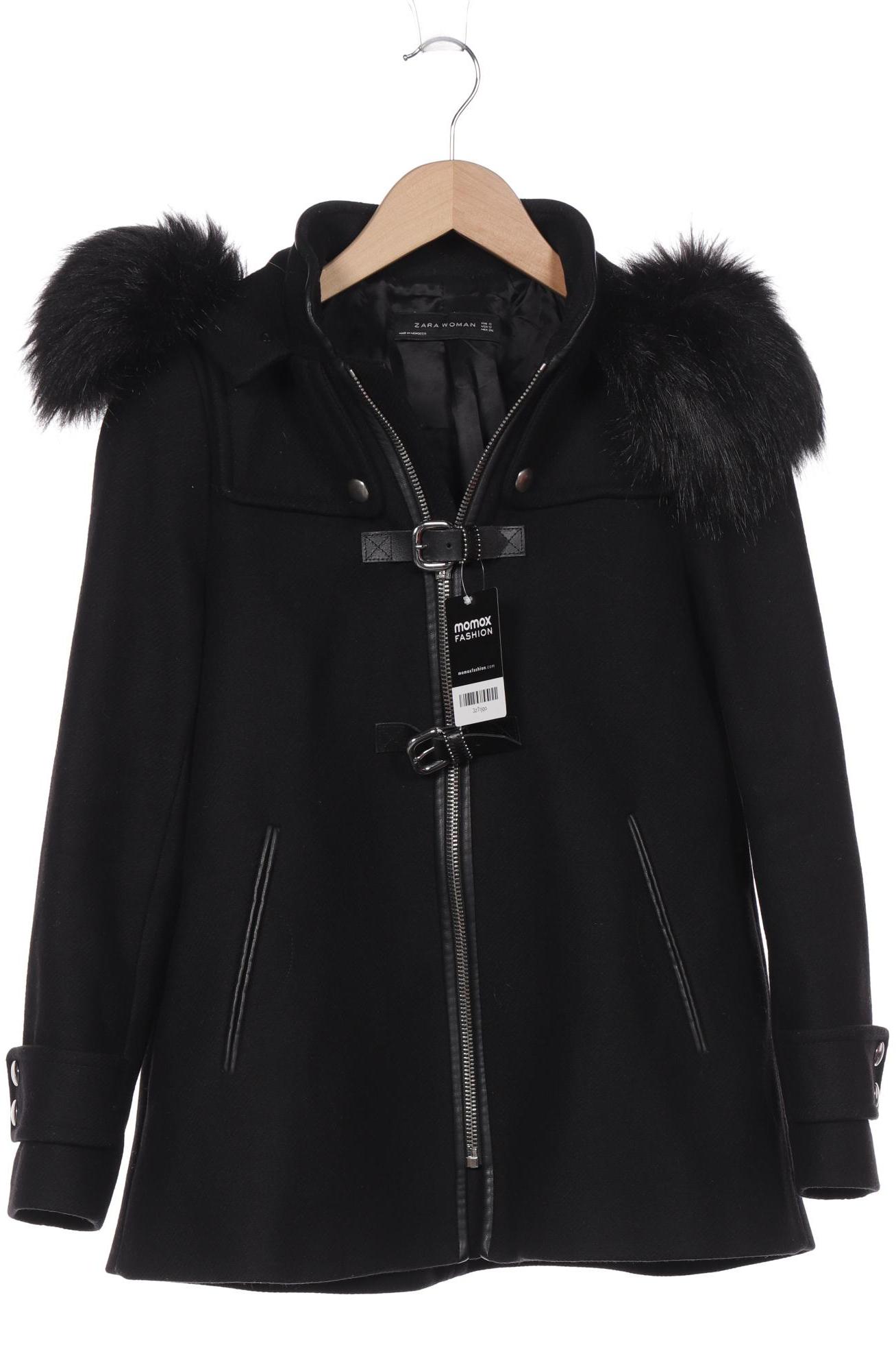 

ZARA Damen Mantel, schwarz