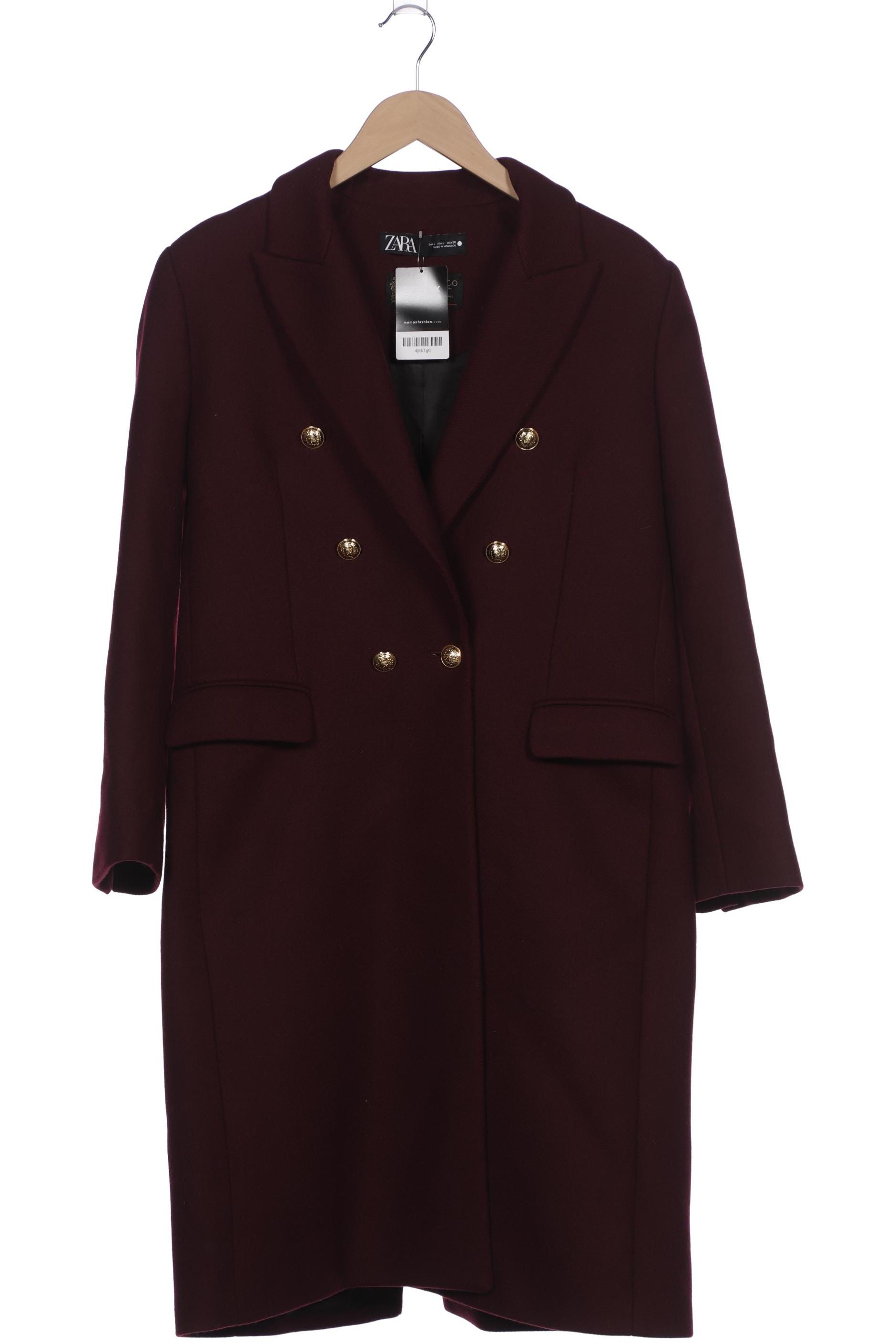 

Zara Damen Mantel, bordeaux, Gr. 42