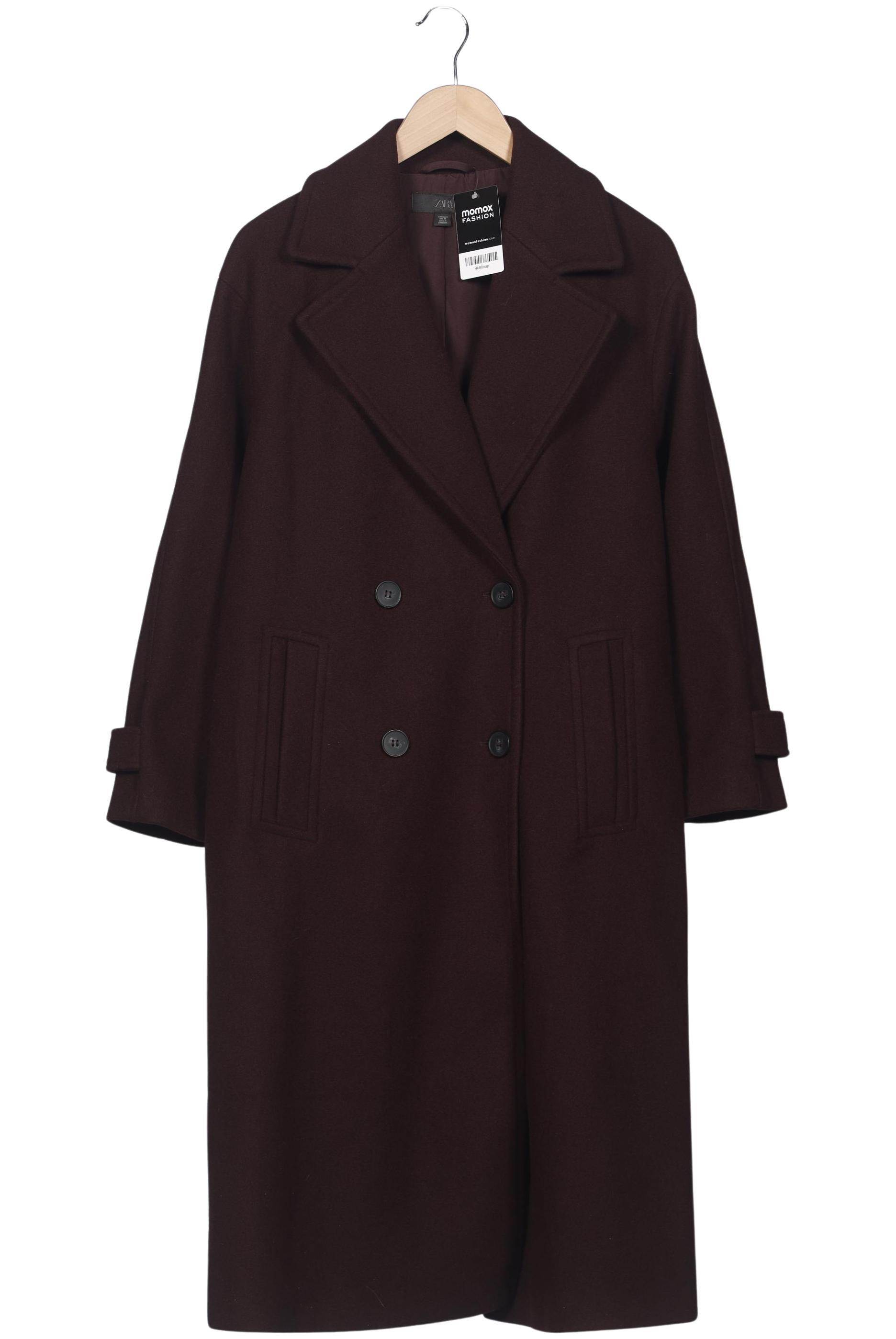 

Zara Damen Mantel, bordeaux, Gr. 36