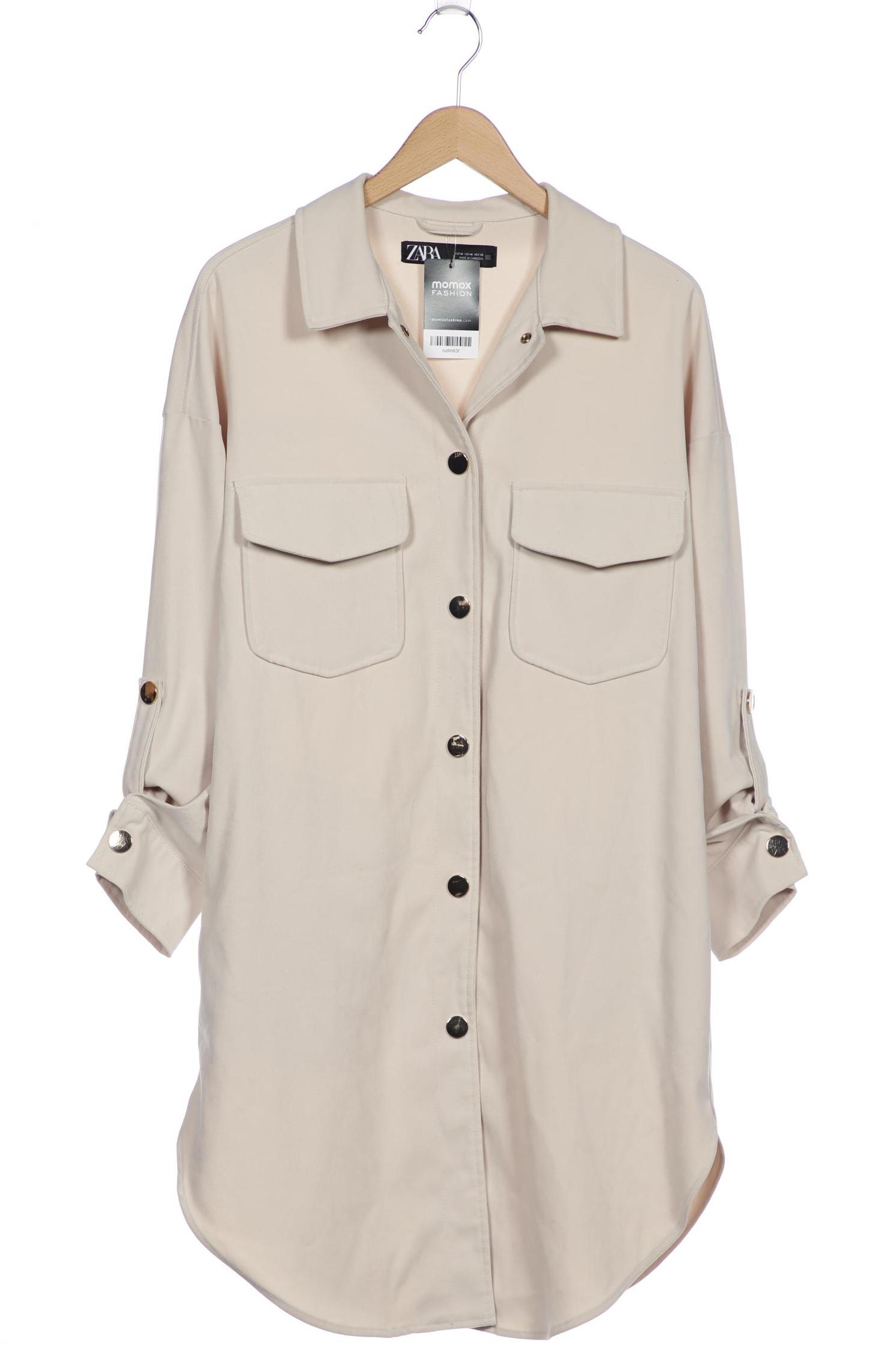 

ZARA Damen Mantel, cremeweiß