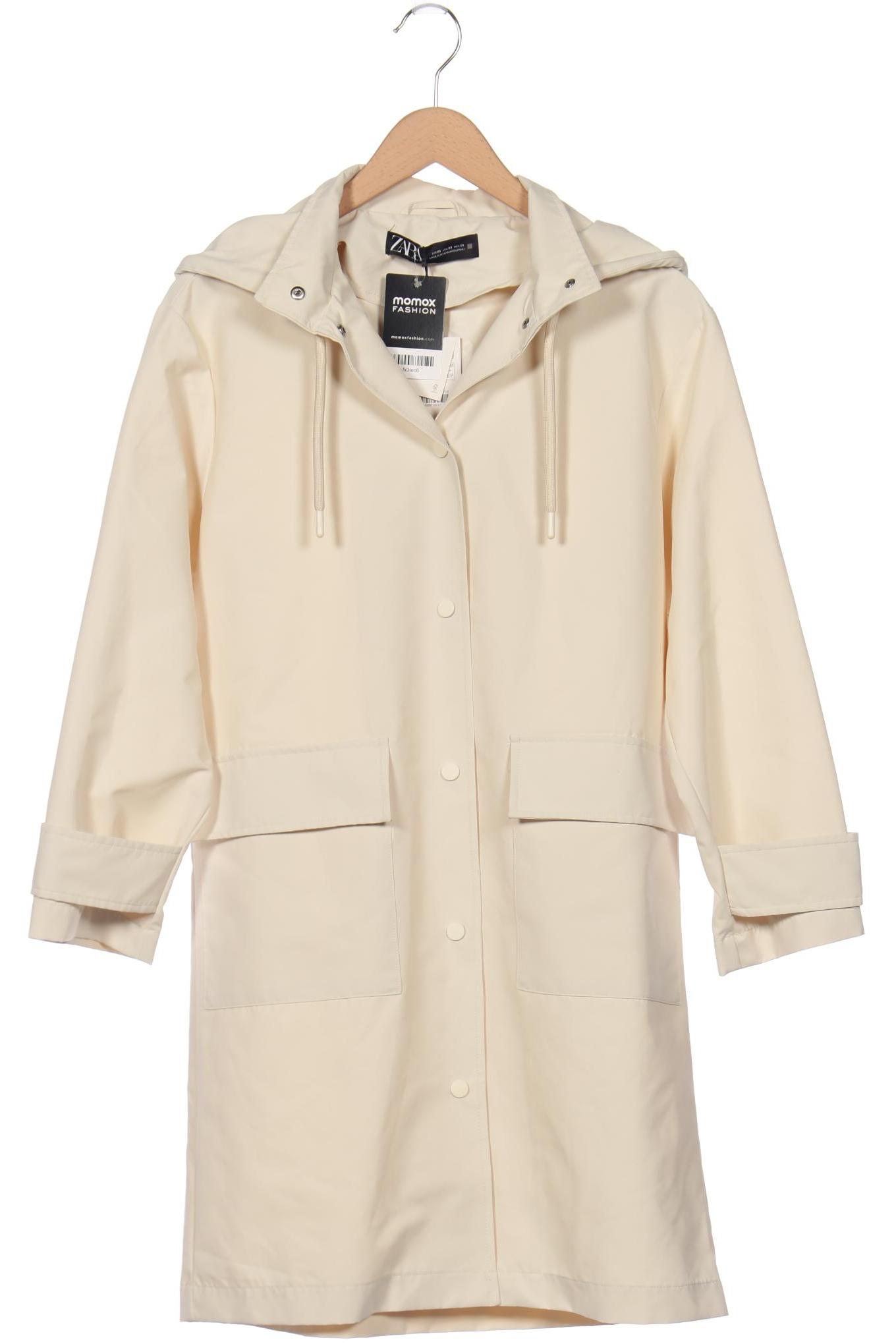 

ZARA Damen Mantel, cremeweiß
