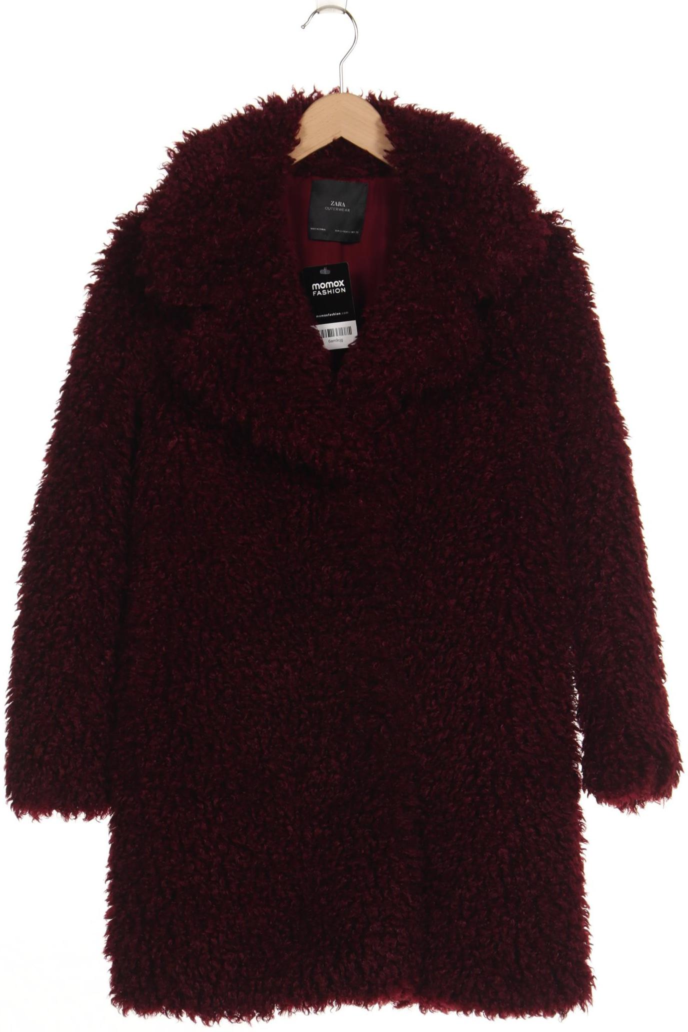

Zara Damen Mantel, bordeaux, Gr. 36