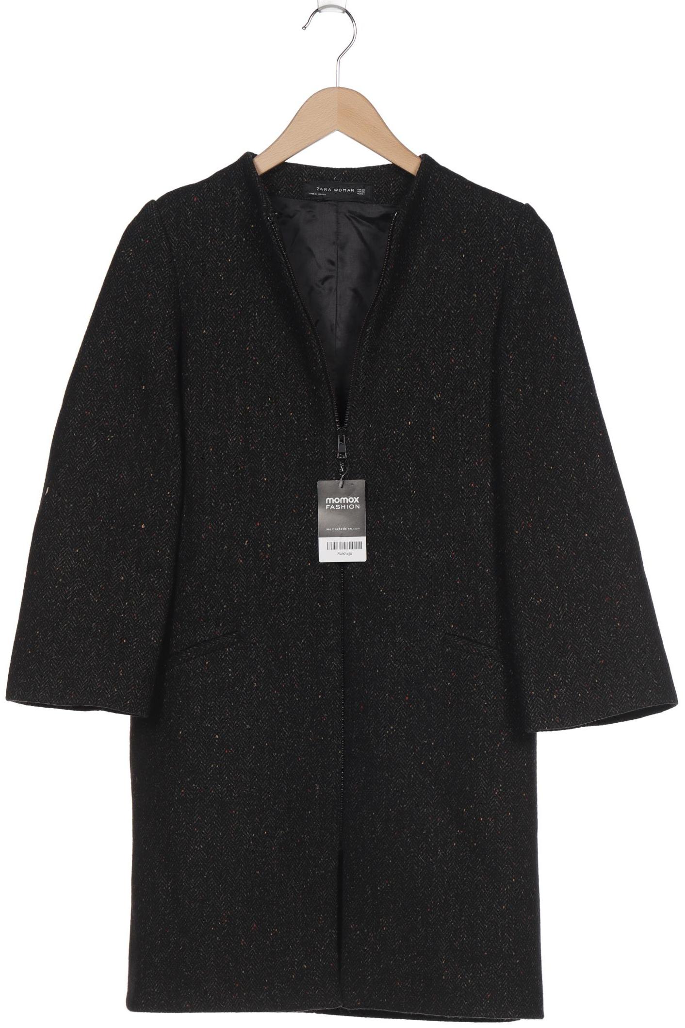 

ZARA Damen Mantel, schwarz