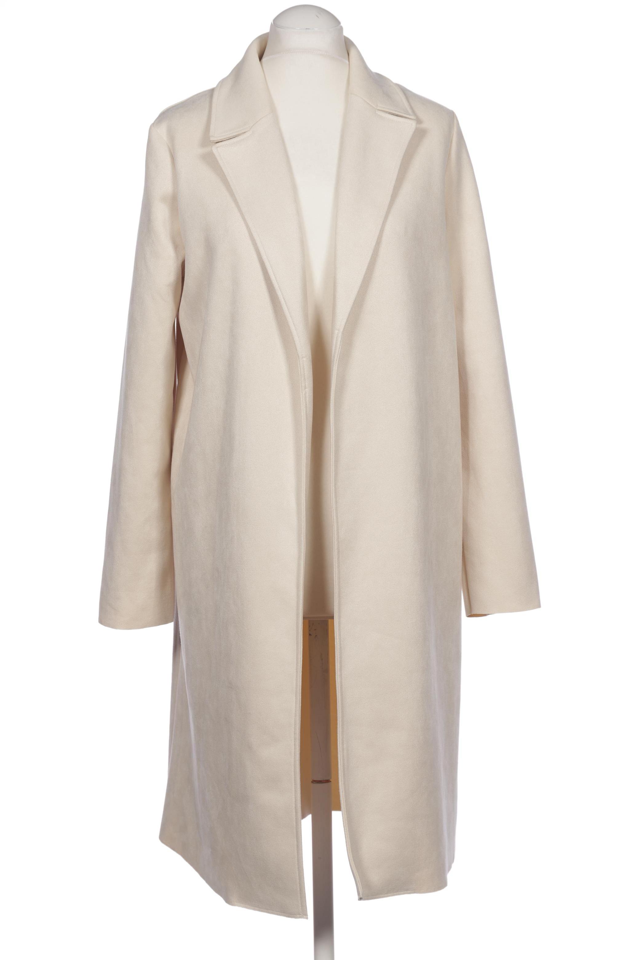 

ZARA Damen Mantel, cremeweiß