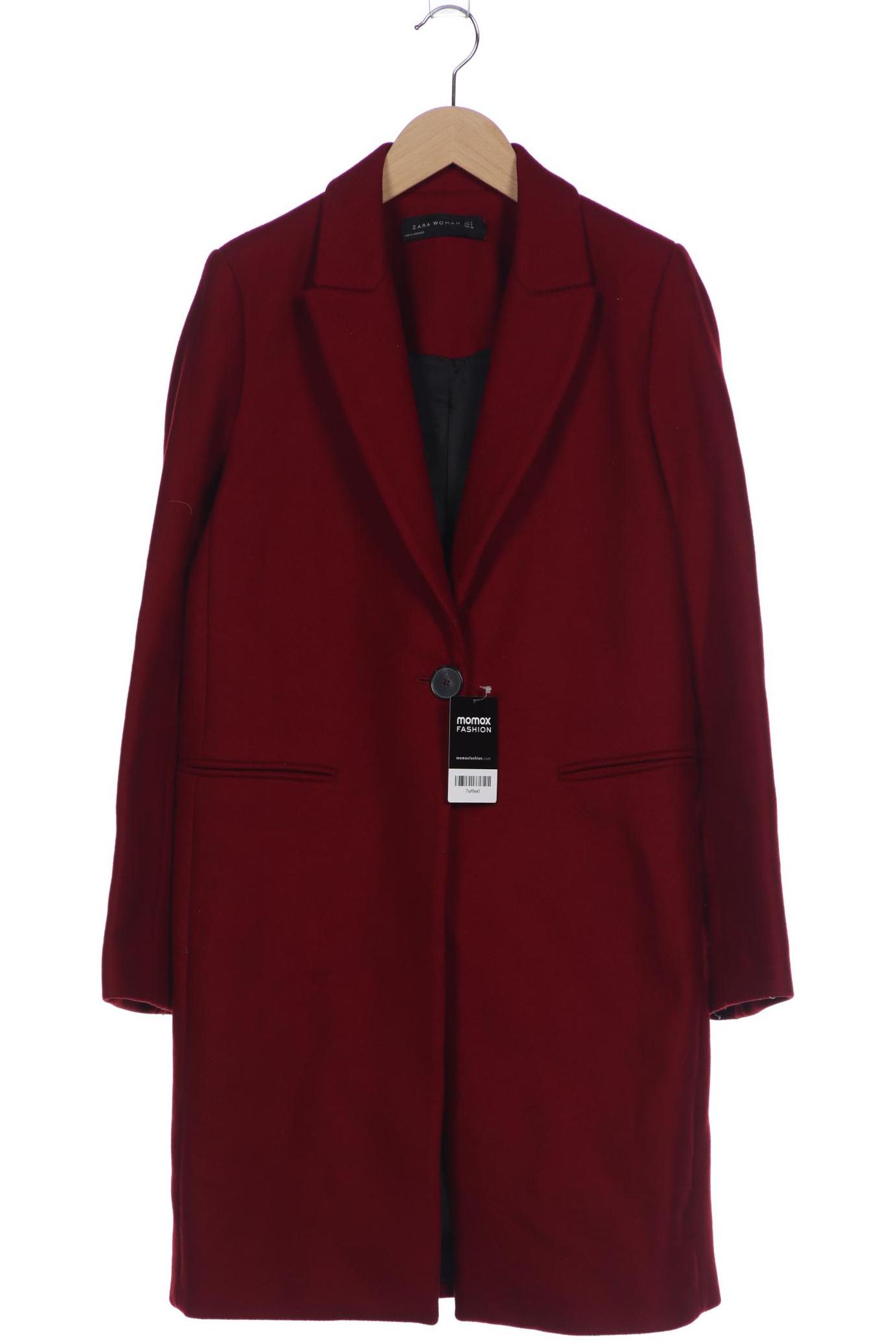

Zara Damen Mantel, bordeaux, Gr. 36