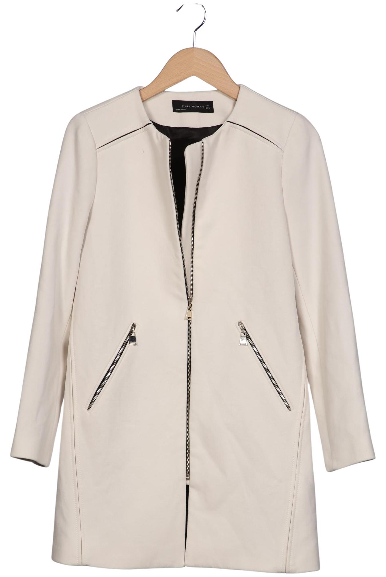 

Zara Damen Mantel, cremeweiß, Gr. 36