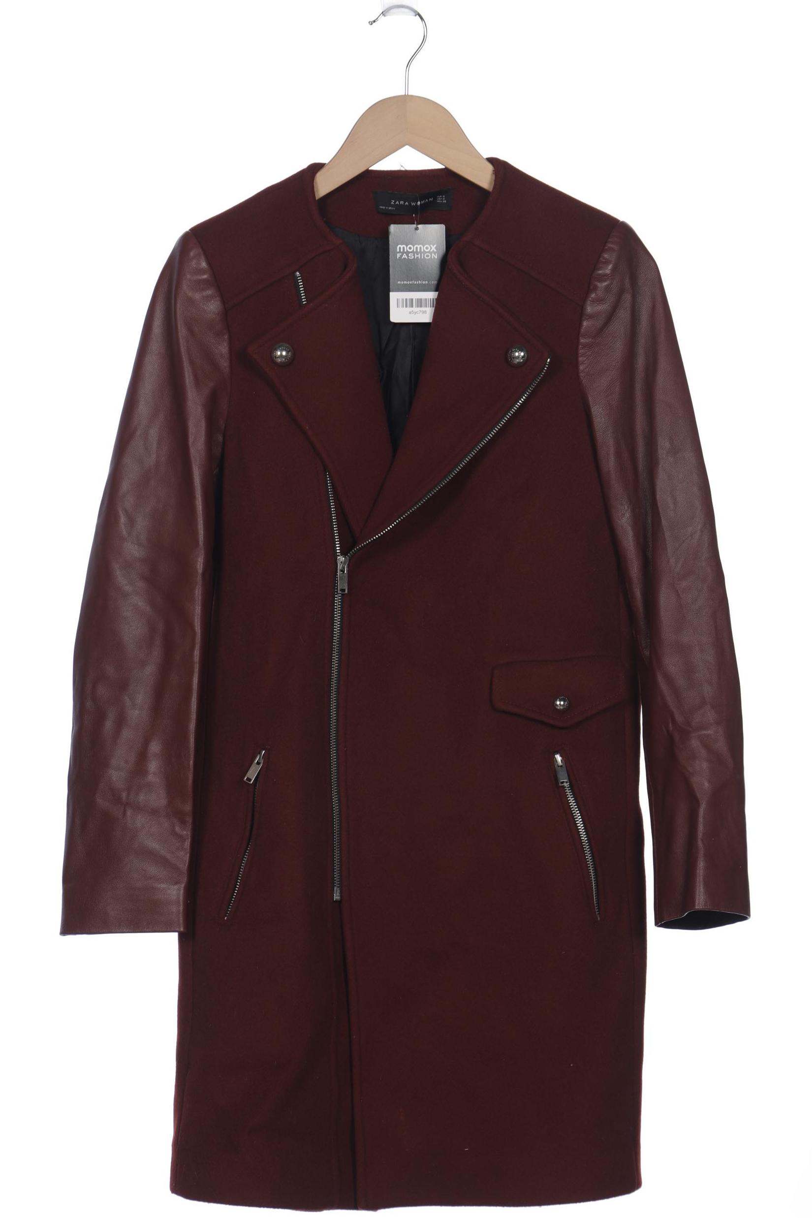 

ZARA Damen Mantel, bordeaux