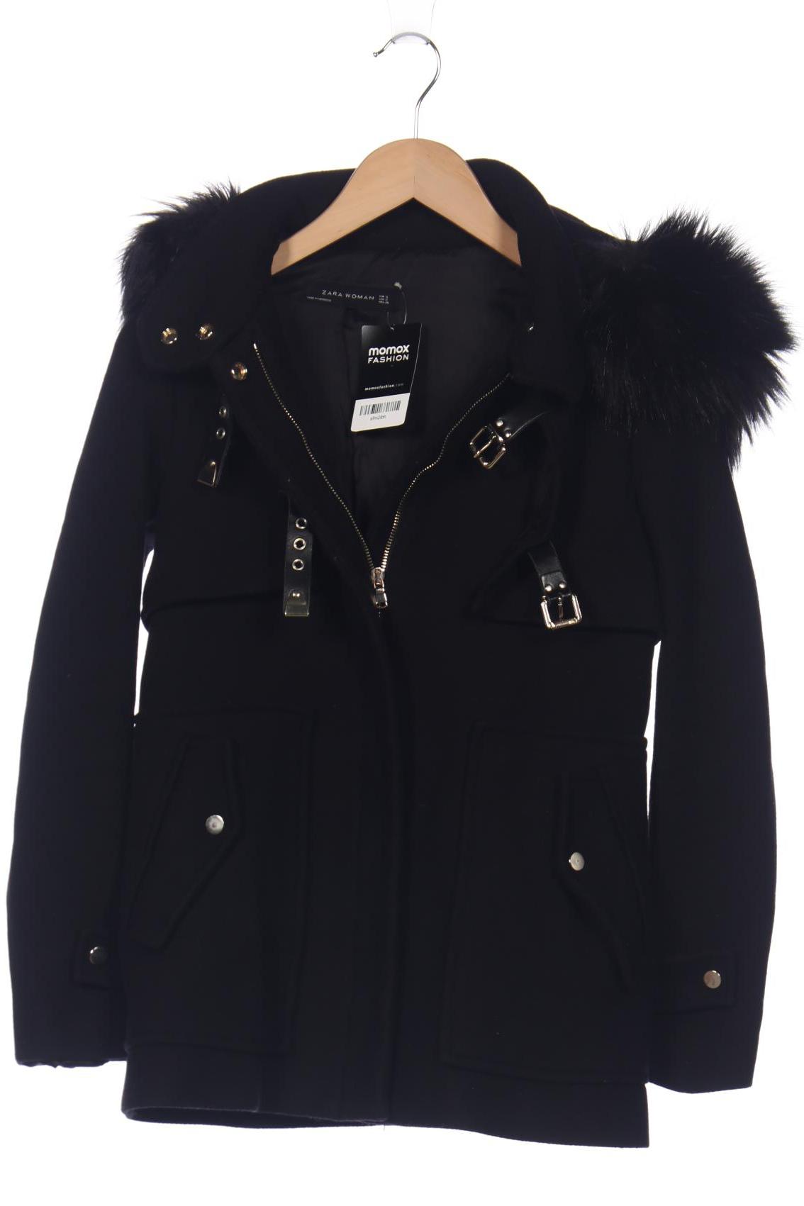 

ZARA Damen Mantel, schwarz