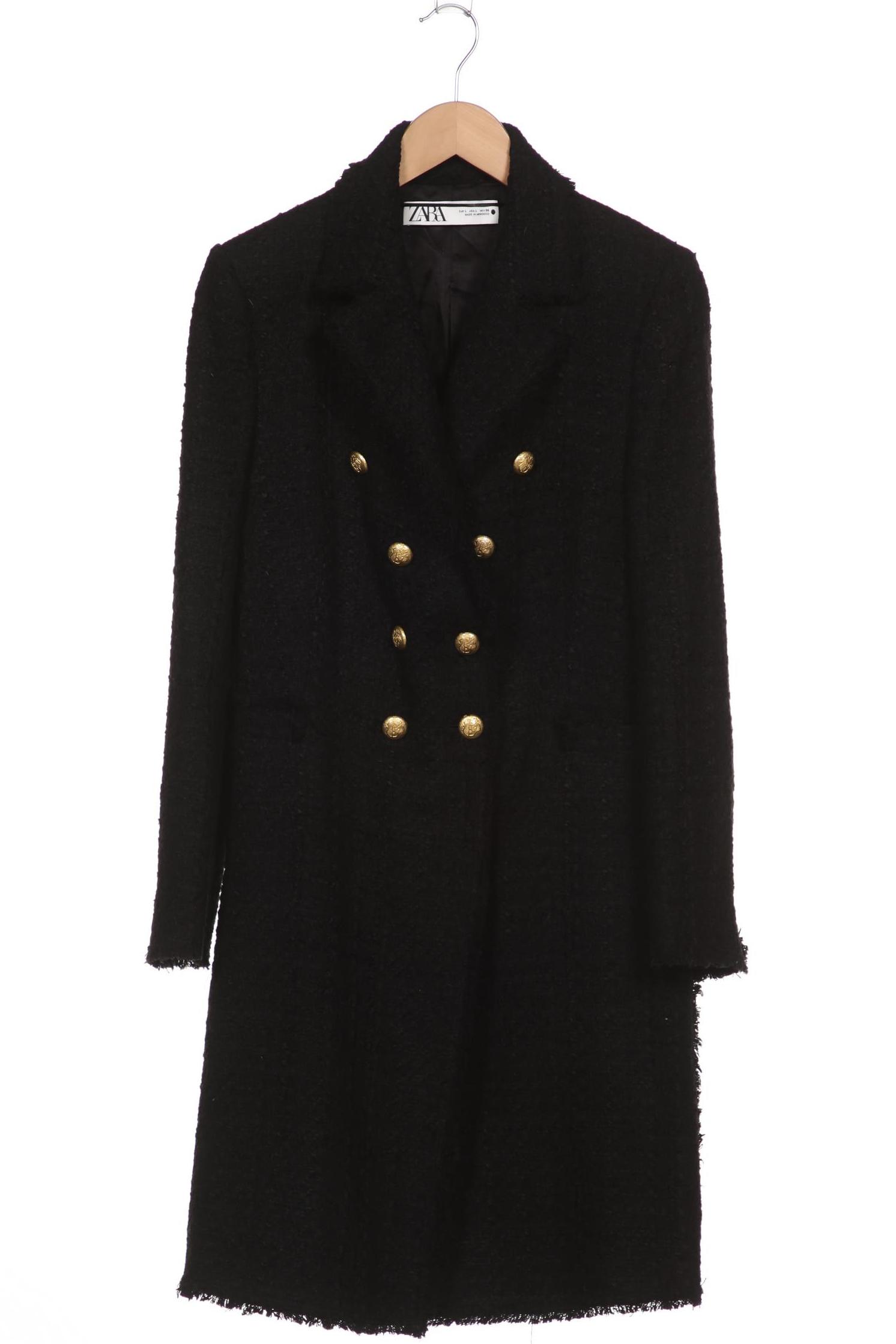 

ZARA Damen Mantel, schwarz