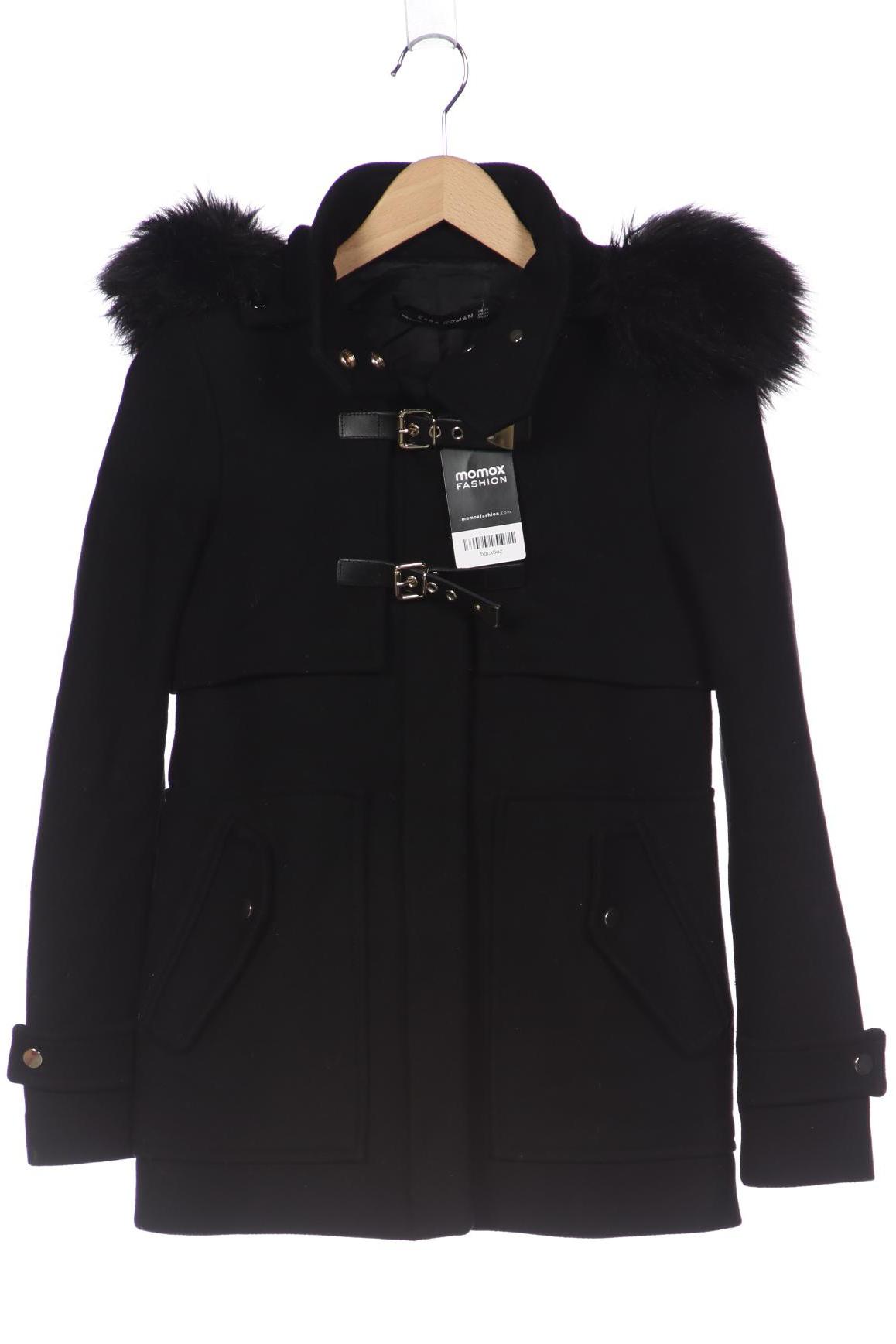 

ZARA Damen Mantel, schwarz