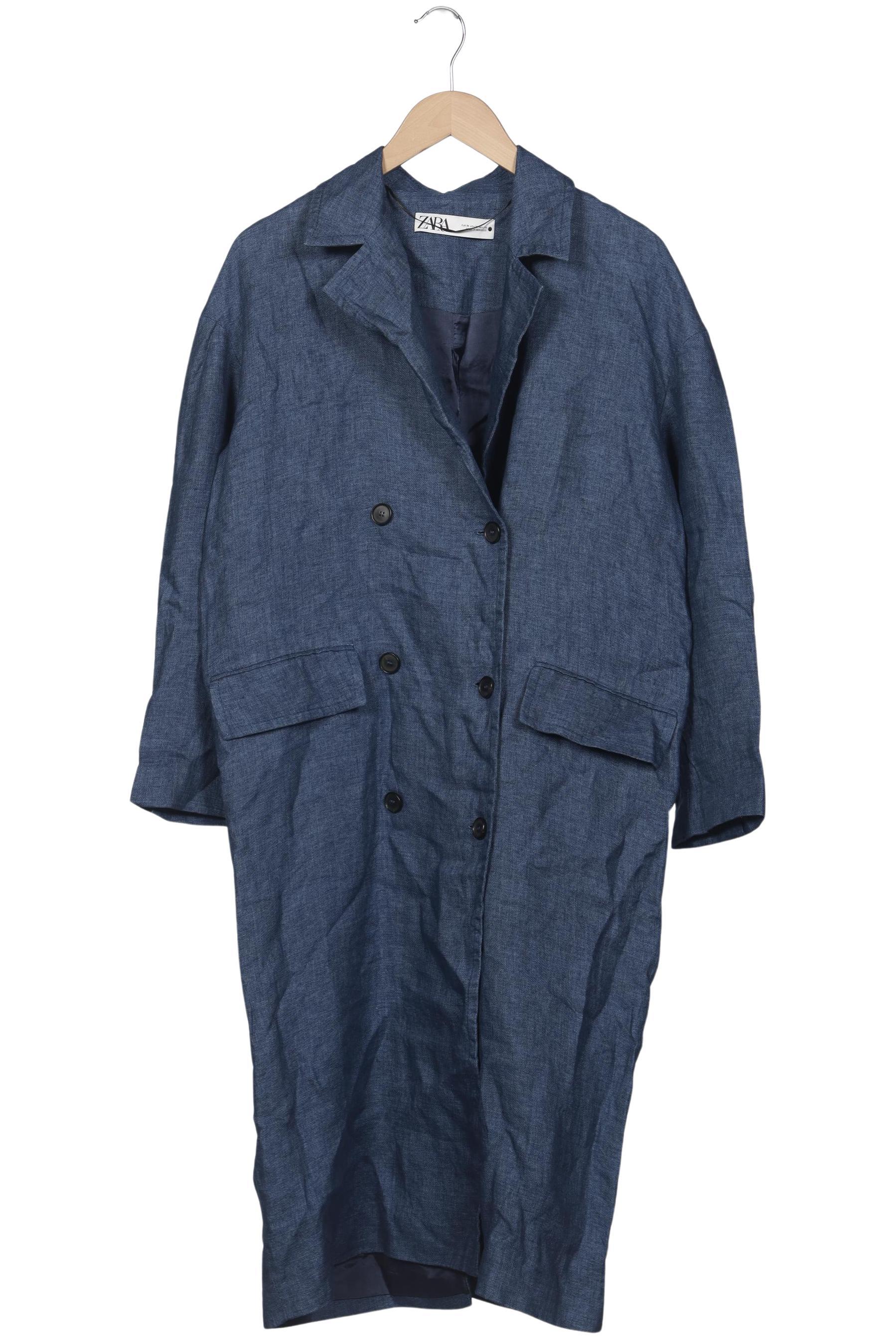 

Zara Damen Mantel, blau, Gr. 38