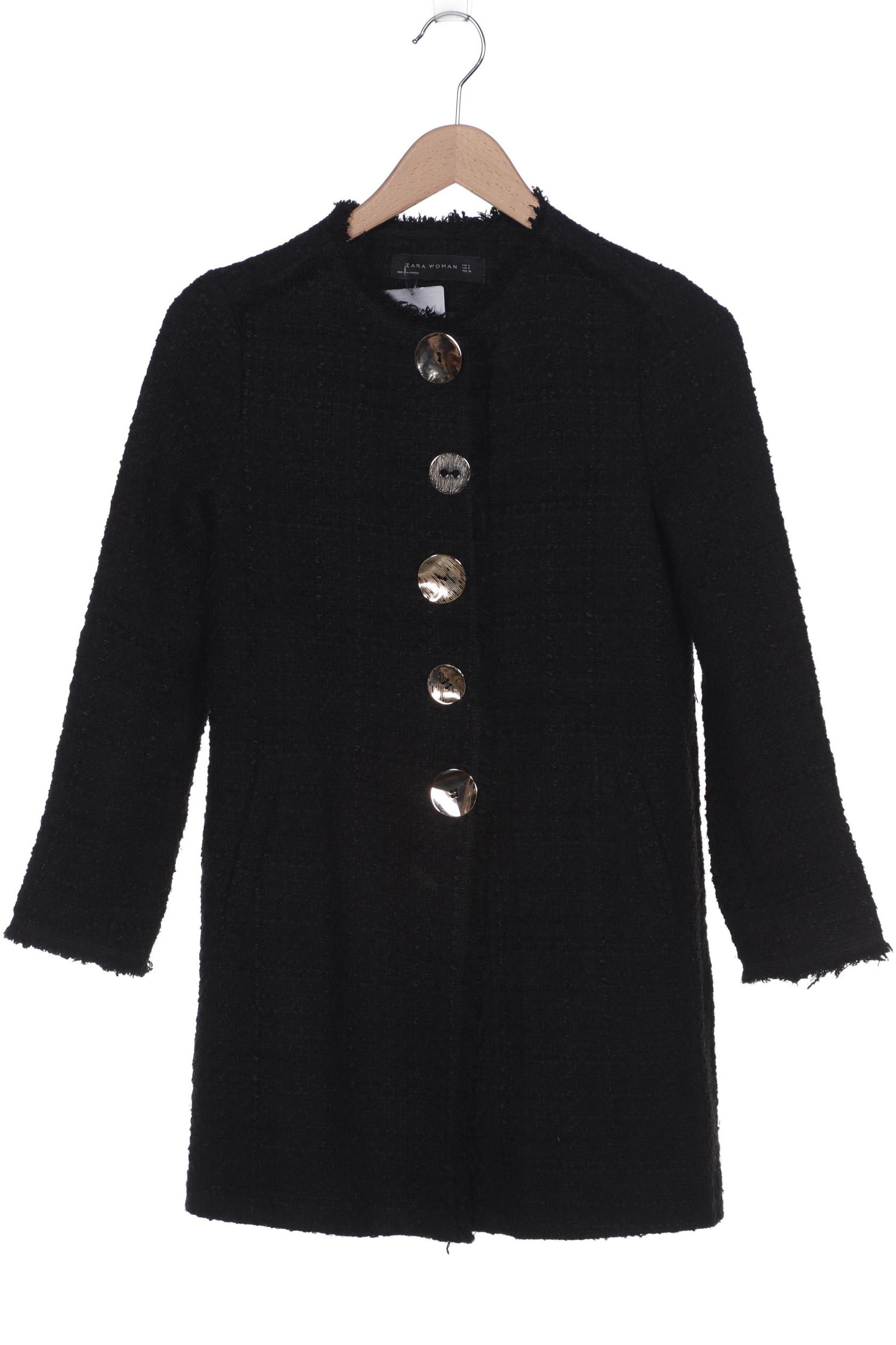 

ZARA Damen Mantel, schwarz