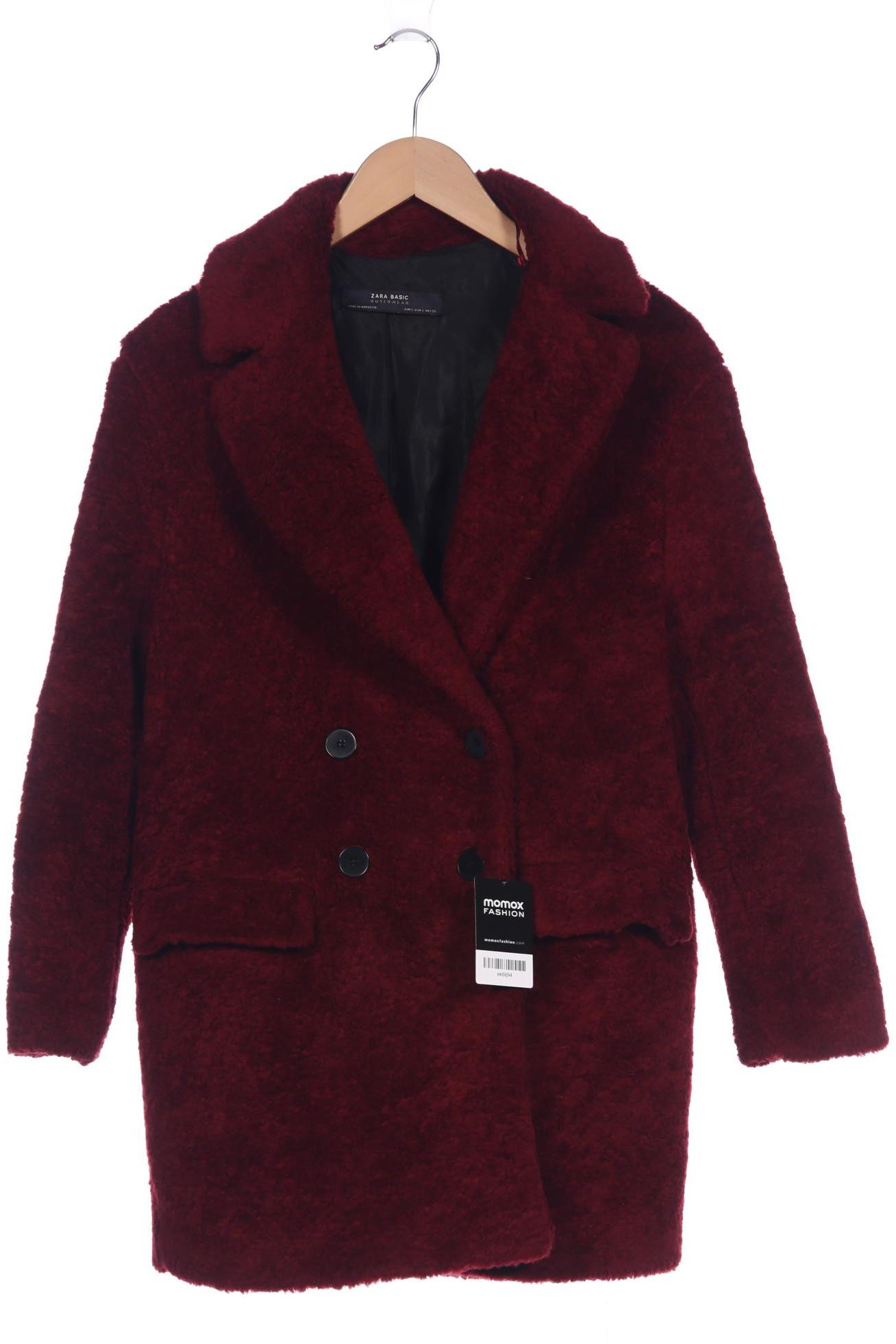 

Zara Damen Mantel, bordeaux, Gr. 36