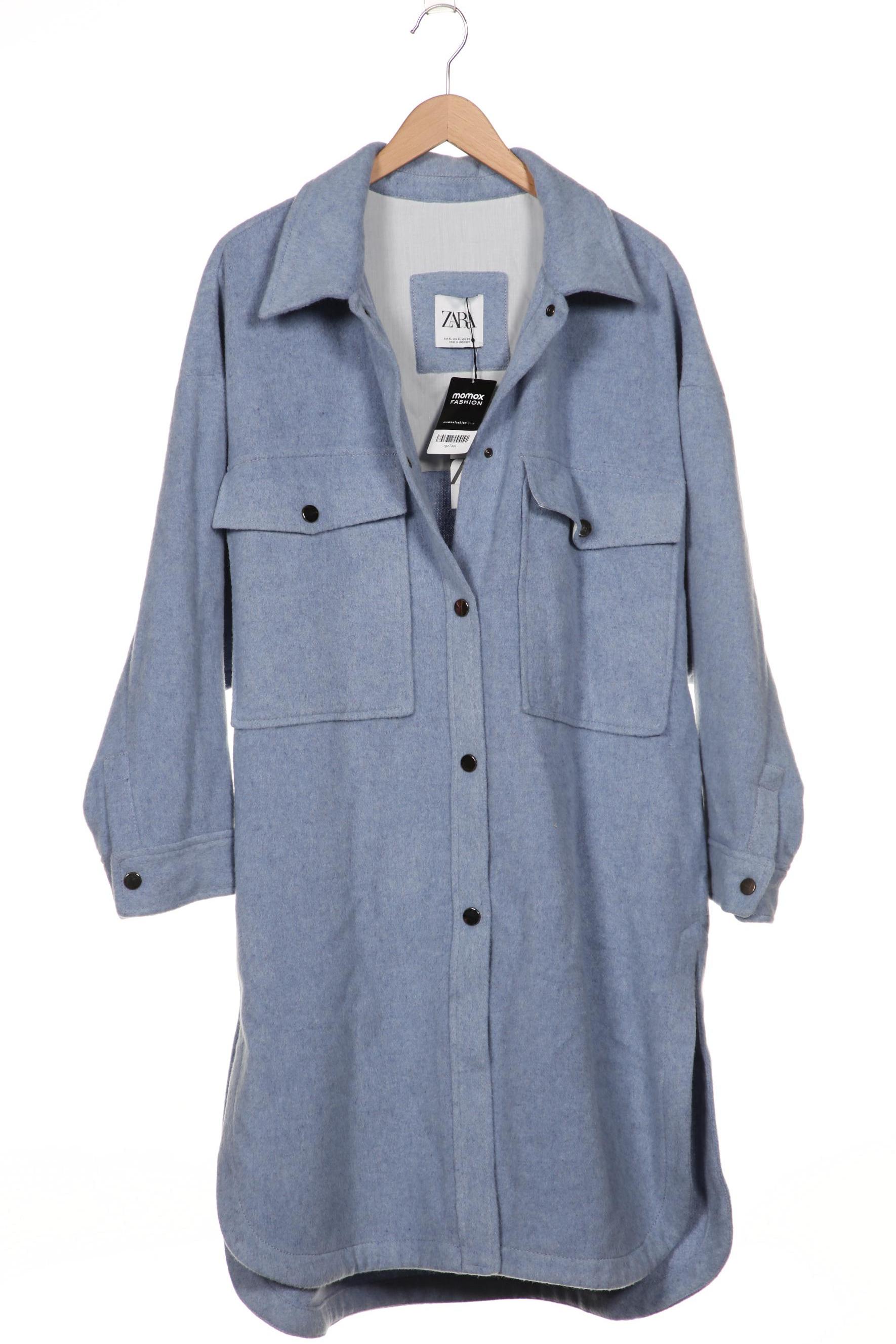 

Zara Damen Mantel, hellblau, Gr. 44