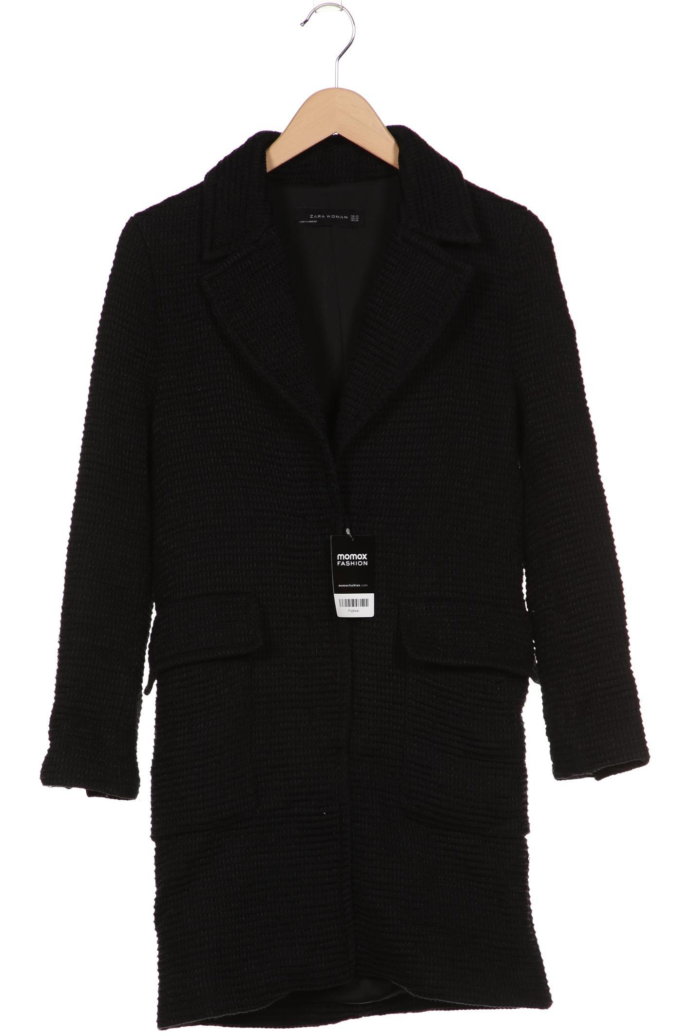 

ZARA Damen Mantel, schwarz