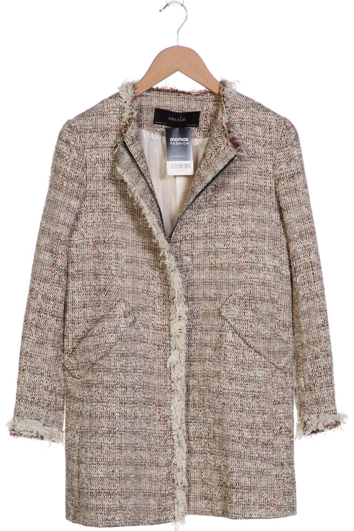 

ZARA Damen Mantel, cremeweiß