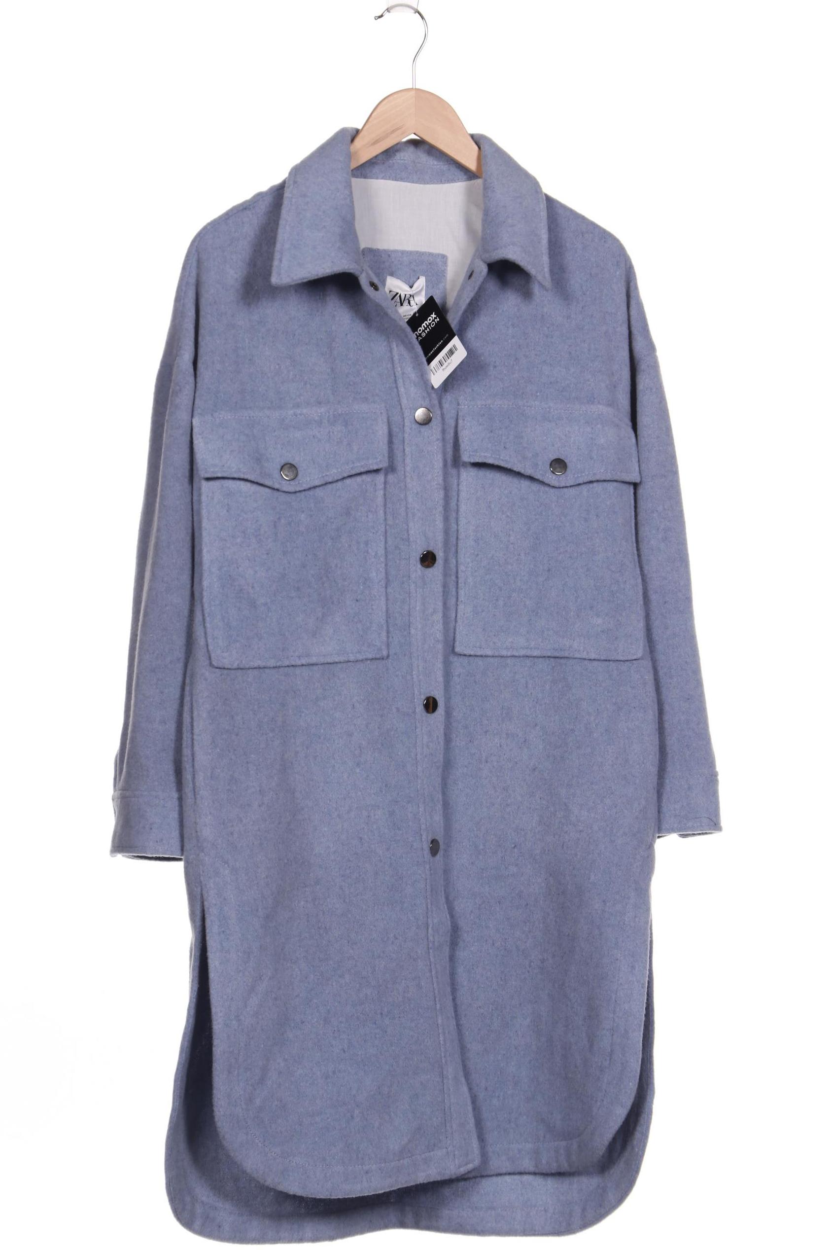 

ZARA Damen Mantel, blau