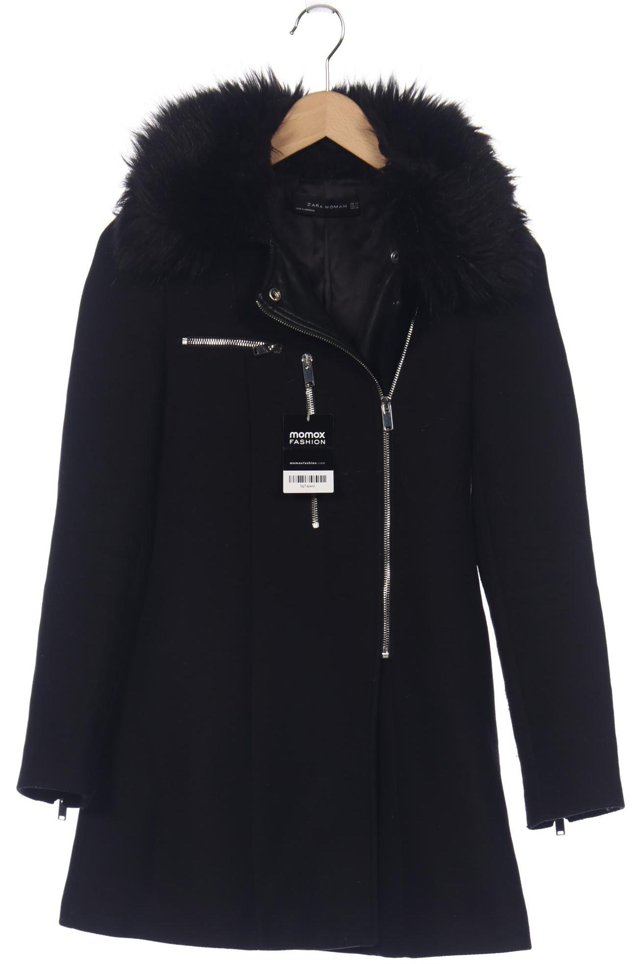 

ZARA Damen Mantel, schwarz