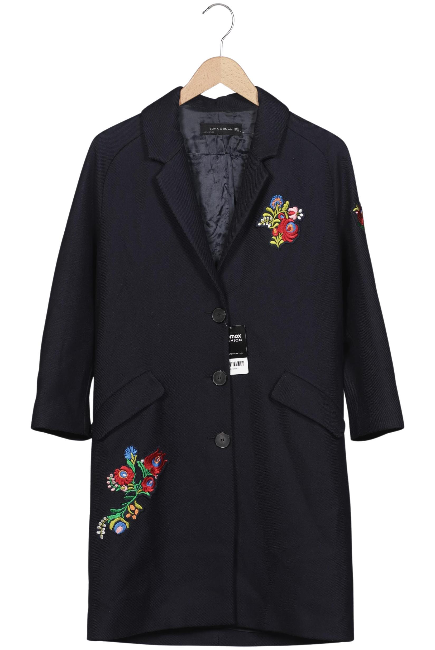 

Zara Damen Mantel, marineblau, Gr. 36
